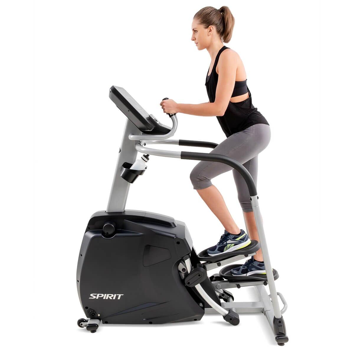 Spirit Fitness CS800 Stepper Machine - Compact Home Exercise Equipment for Cardio & Leg Workouts - Perfect for Small Spaces & Apartment Workouts