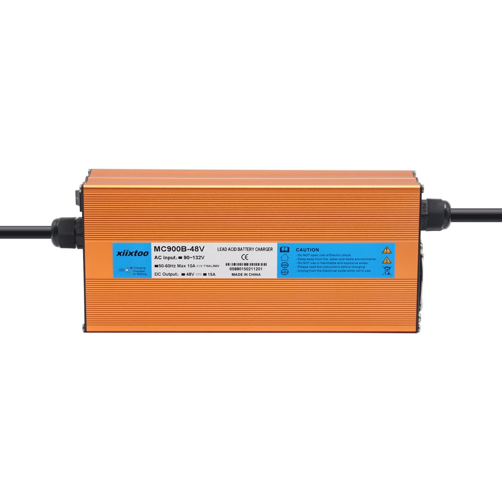 48V Golf Cart Battery Charger - 15AMP, 3-Pin Round Plug for Club Car | Perfect Replacement for Golf Carts
