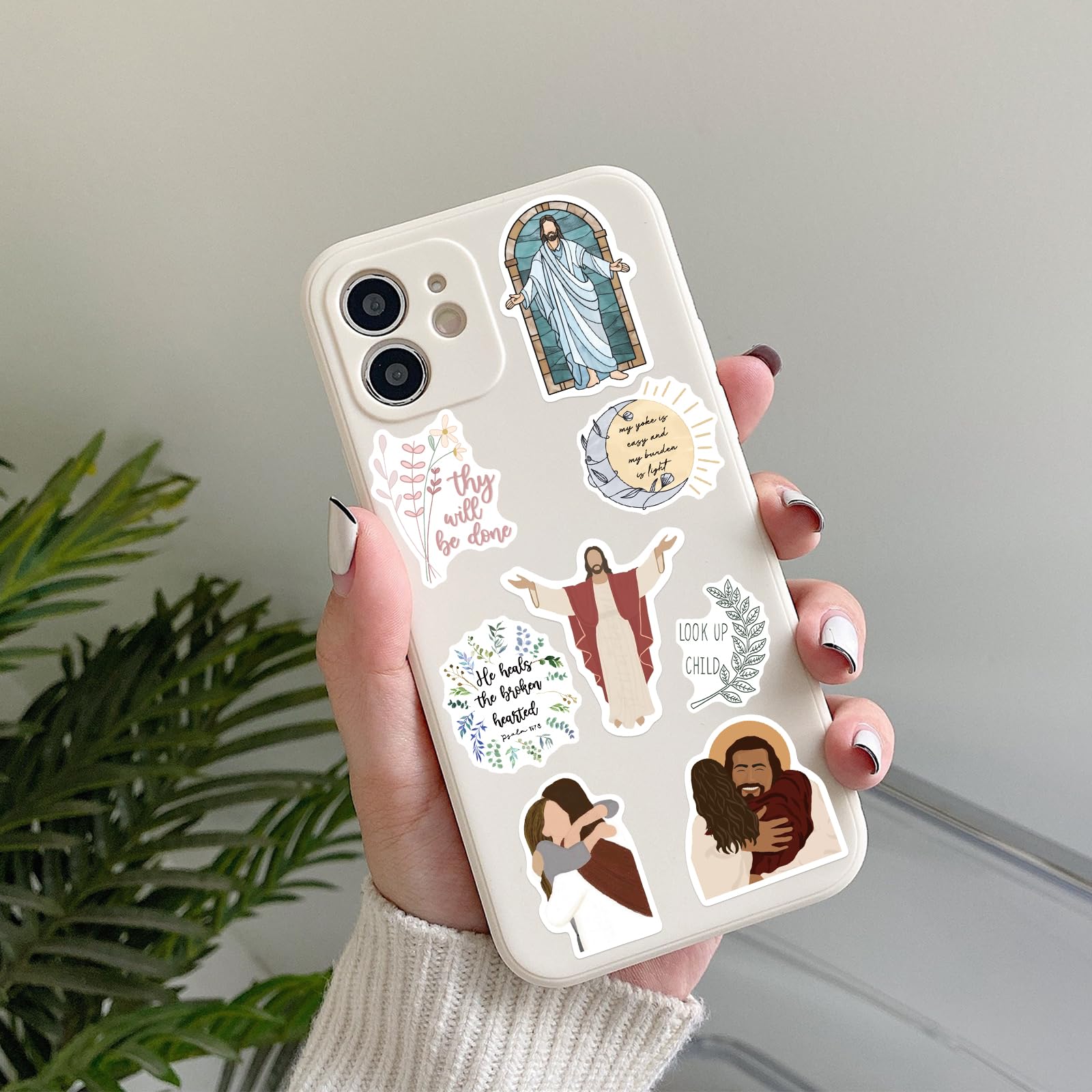 100Pcs Inspirational Christian Stickers - Bible Verse Faith Stickers with Jesus Quotes for Water Bottles, Laptops, Phone Cases, Planners & Journals | Perfect for Religious Gifts, Bible Study & Daily Motivation