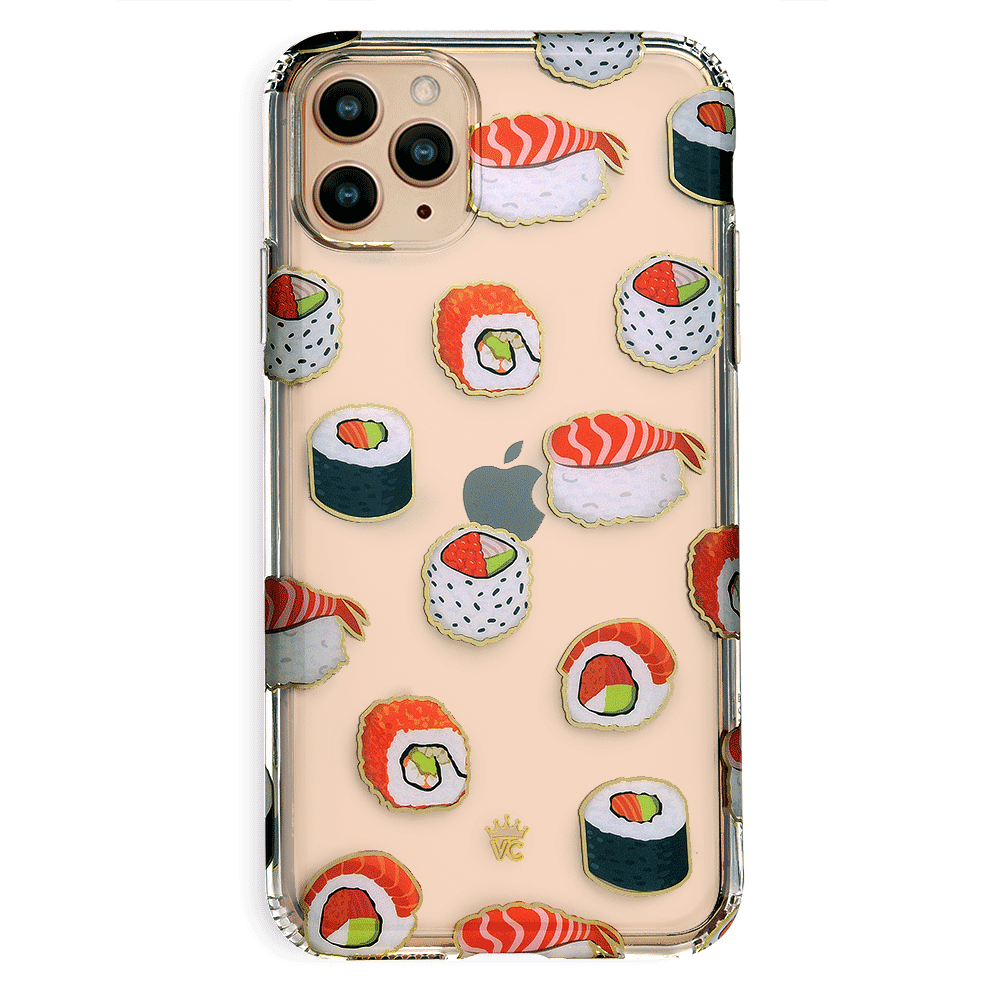 Clear iPhone Case for Sushi Lovers - Slim Protective Phone Cover for iPhone 12/13/14 Pro Max - Perfect for Foodies, Japanese Cuisine Enthusiasts & Sushi Restaurant Visits