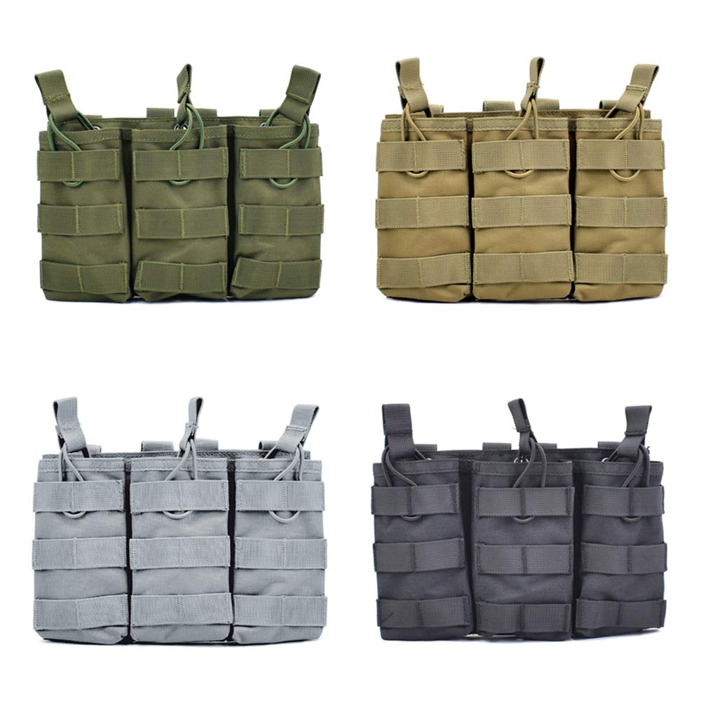 HWZ 3-Piece Tactical MOLLE Vest Belt Clip Set - Multi-Function Utility Pouch for Hunting, Flashlight & Gear Storage - Perfect for Outdoor Adventures, Camping & Military Use