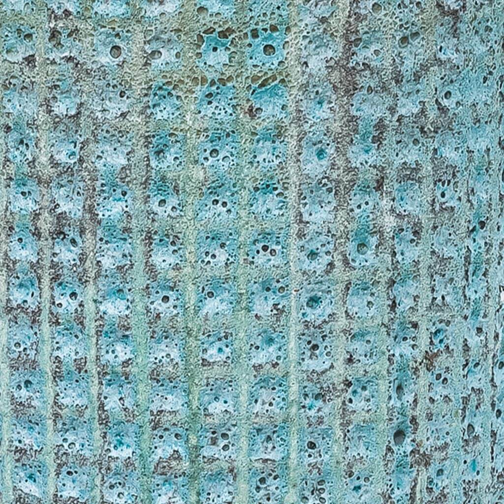 Campania International Escada Tall Verdigris Planter Set of 3 - Elegant Outdoor Garden Planters for Patio, Deck, and Porch Decor