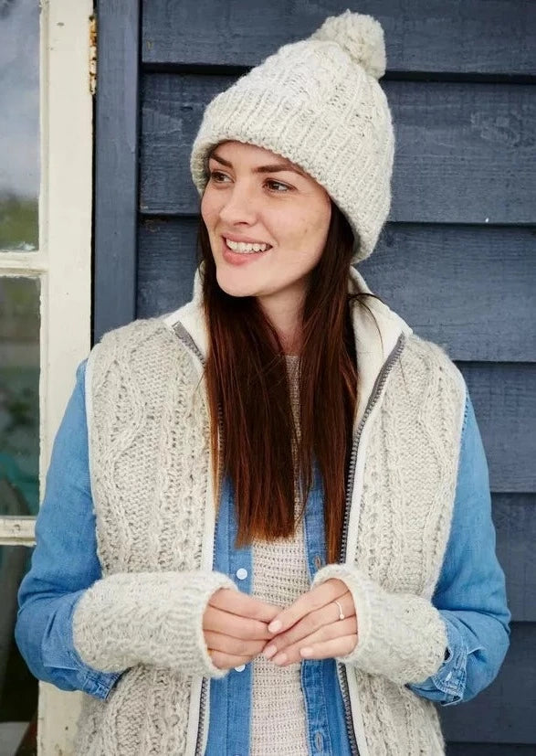 Women's Chamonix Bobble Beanie Hat - Soft Knit Winter Beanie for Women - Warm Slouchy Hat for Skiing, Snowboarding & Outdoor Activities