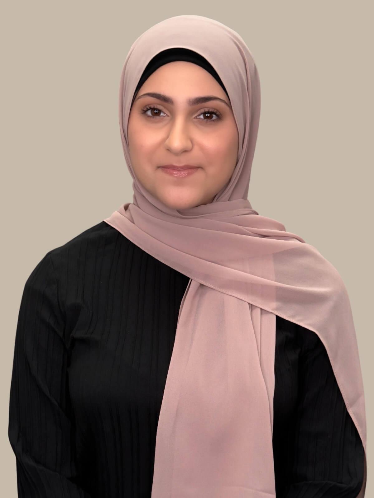 Luxury Chiffon Hijab Scarf for Women - Modish Girl Pale Taupe Shawl - Perfect for Daily Wear, Prayer, and Special Occasions