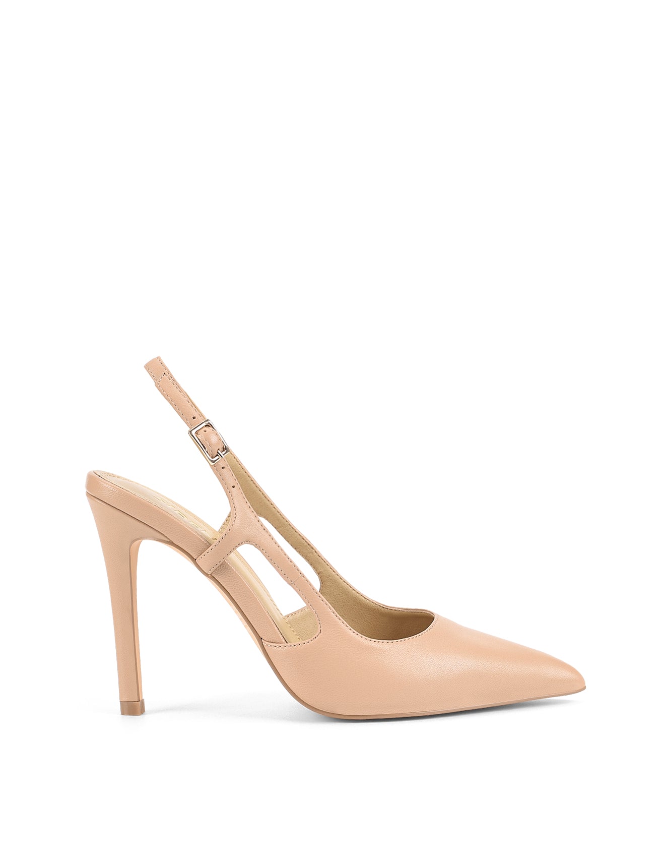 Cipriani Women's Almond Leather Stiletto Pump High Heels - Elegant Dress Shoes for Weddings, Parties & Evening Events