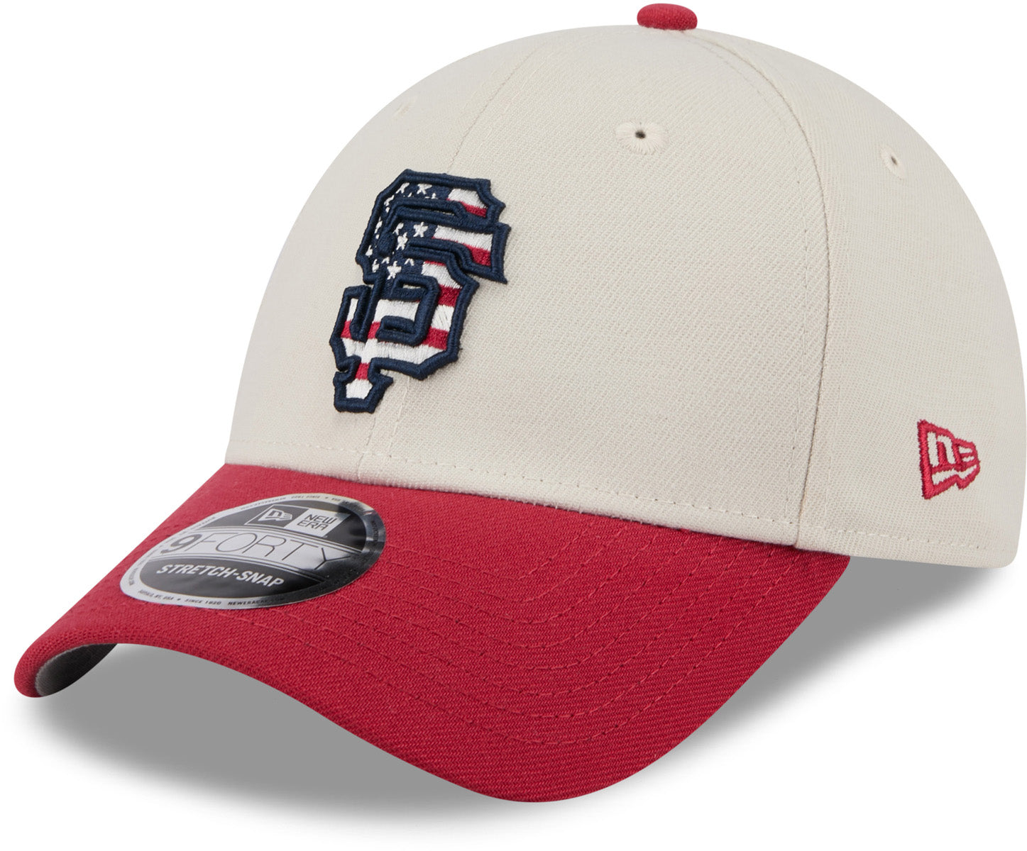 San Francisco Giants New Era 9Forty MLB 2024 July 4th Baseball Cap - Official Team Logo Adjustable Hat for Men & Women - Perfect for Baseball Games, 4th of July Celebrations & Casual Wear