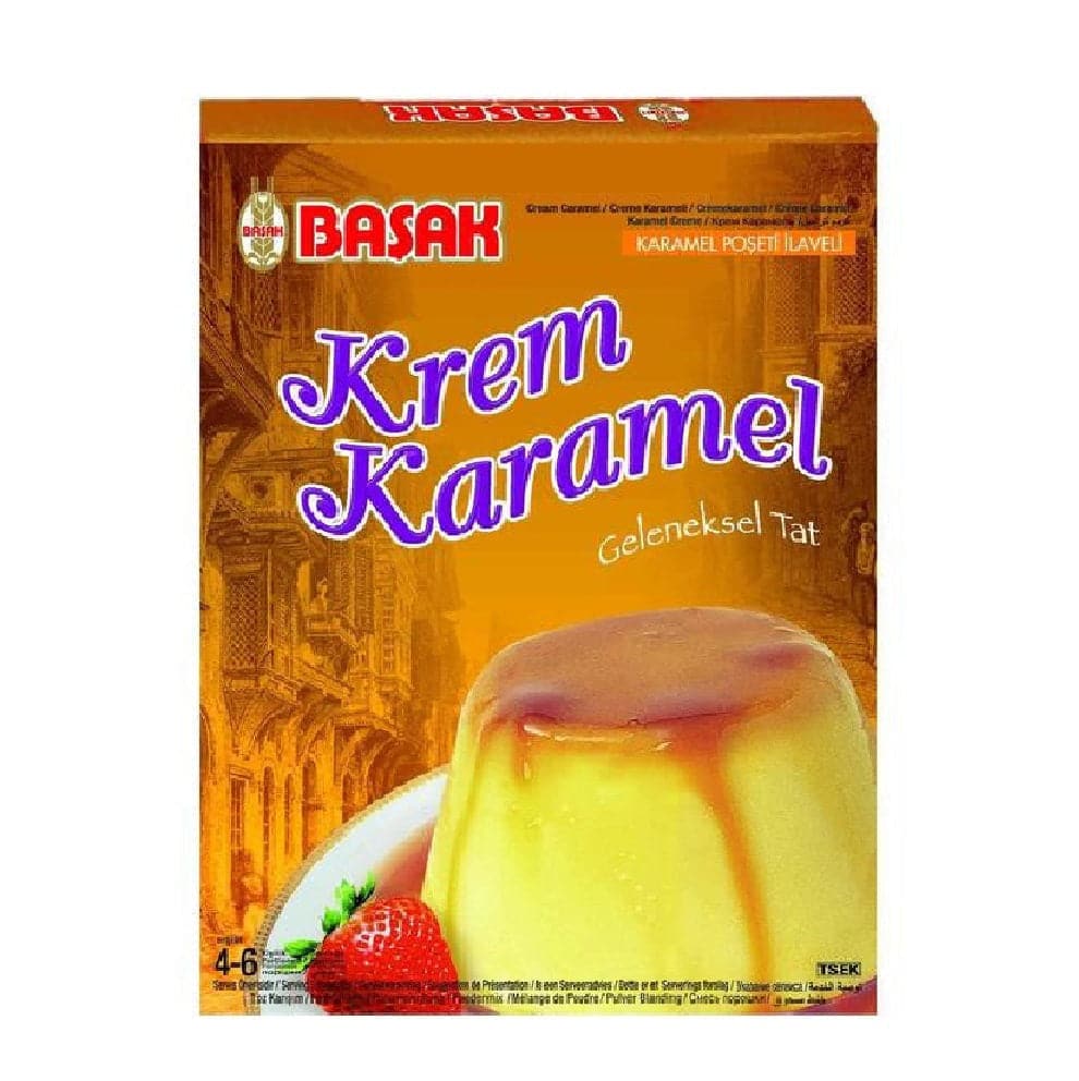 Premium Cream Caramel Mix by Basak - 110g | Delicious Dessert Topping for Ice Cream, Coffee & Baking | Rich & Creamy Flavor