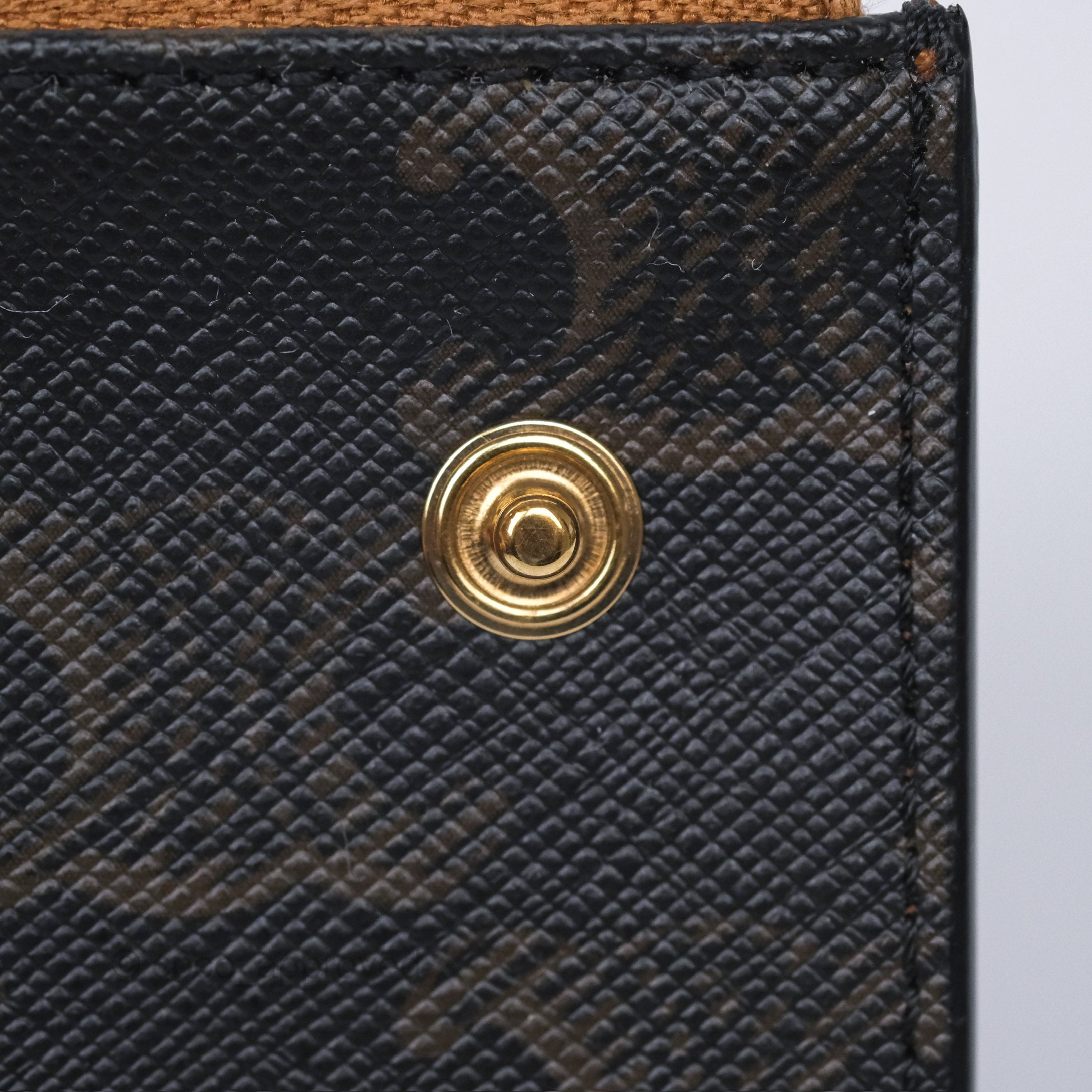 Celine Compact Wallet with Coin Pocket - Triomphe Canvas & Tan Lambskin Leather - Luxury Women's Wallet for Everyday Use & Travel