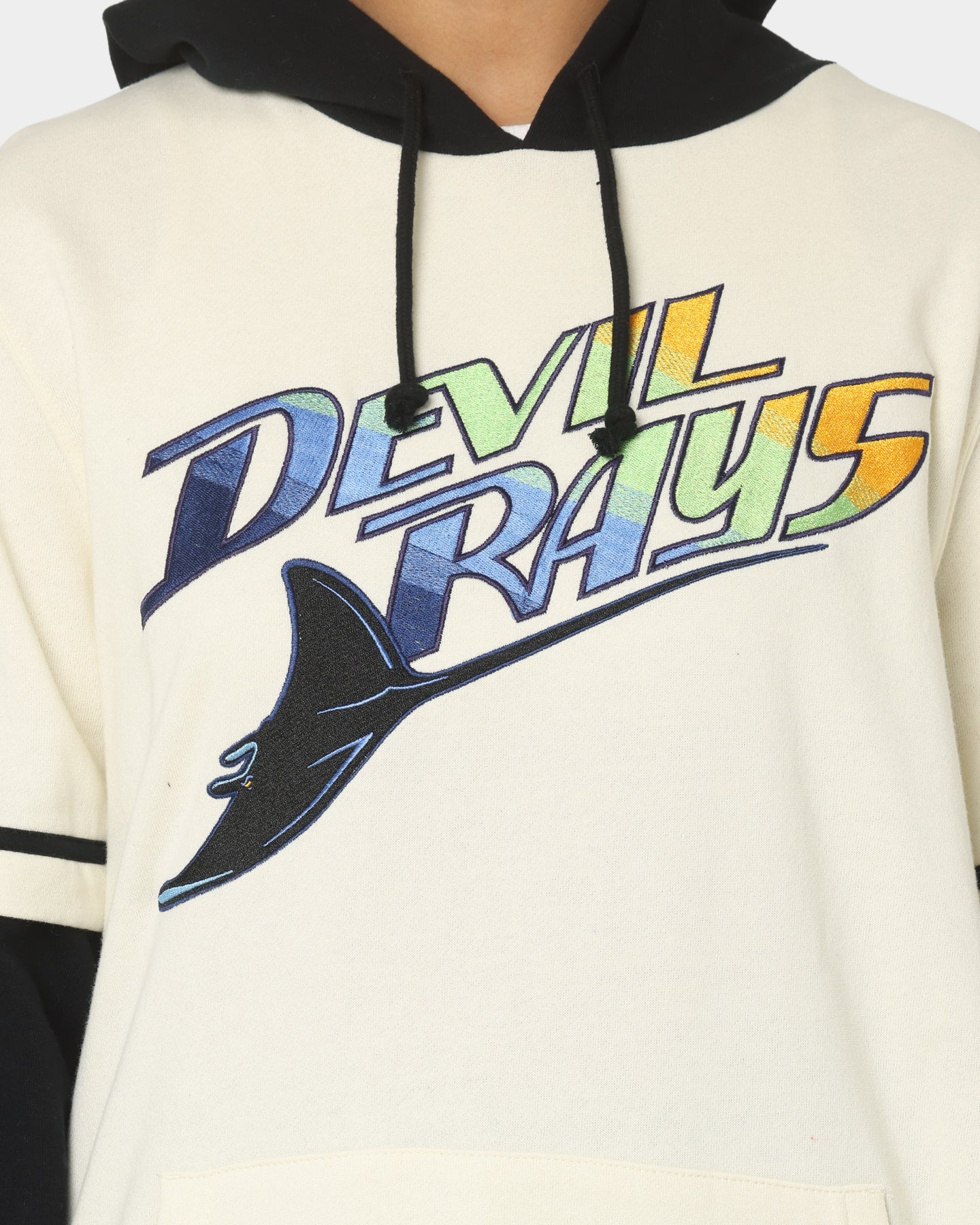 47 Brand Tampa Bay Rays Shortstop Hoodie Cream - Comfortable & Stylish MLB Fan Hoodie for Men & Women - Perfect for Game Day, Casual Wear & Outdoor Activities