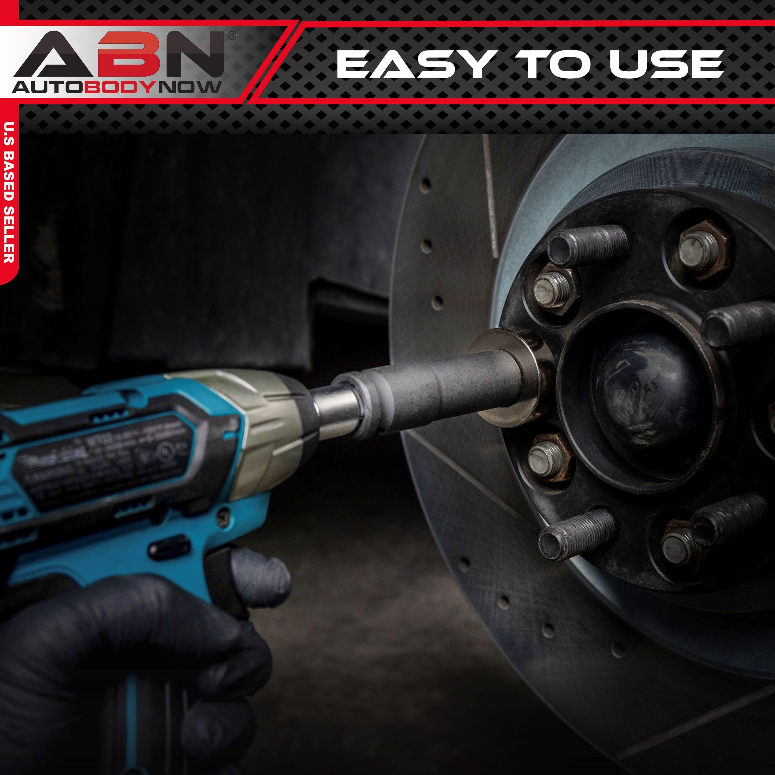 ABN Wheel Stud Installer Tool - Heavy Duty Wheel Lug Bolt Remover & Broken Stud Extractor for Damaged Bolts | Perfect for Auto Repair Shops, Tire Changes & Emergency Roadside Fixes
