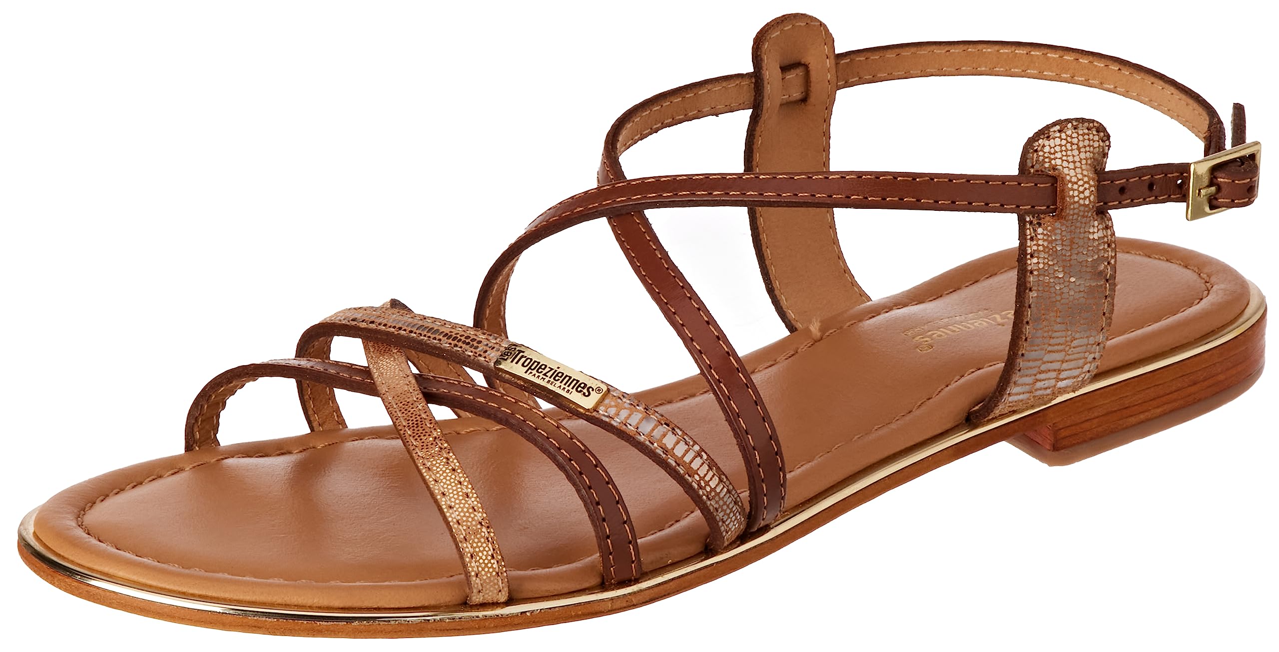 Women's Open Toe High Heel Sandals - Brown/Tan Size 8 | Comfortable Summer Dress Shoes for Weddings, Parties & Office Wear
