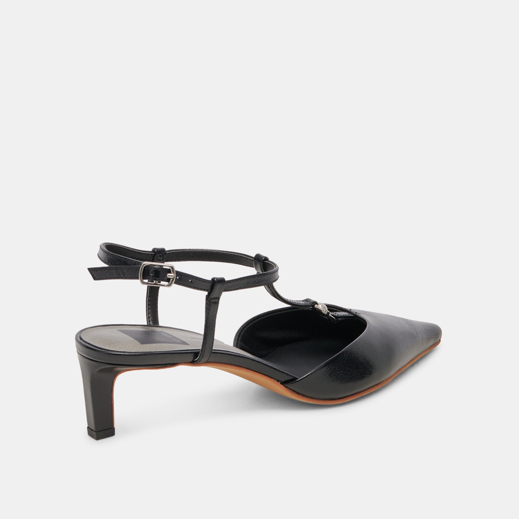 LAVON Black Leather High Heels for Women - Stylish & Comfortable Dress Shoes for Parties, Weddings & Evening Events