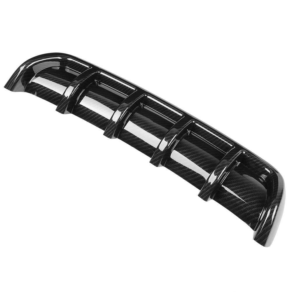 ABS Black Universal Car Rear Bumper Shark Fin Spoiler Diffuser - Aerodynamic Enhancement for Sedans, Coupes & Hatchbacks - Street Racing & Performance Upgrade Accessory