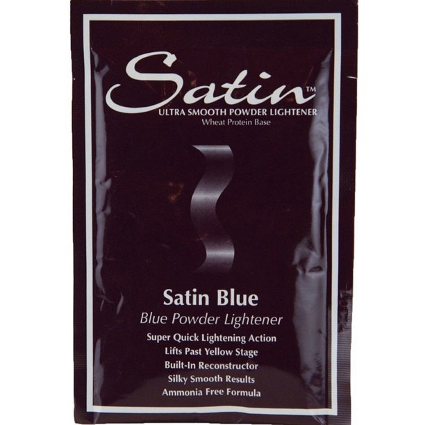 Satin Blue Hair Bleach 1 oz - Professional Lightening Cream for Salon & DIY Use at Home