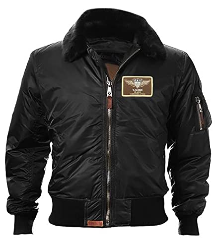 Top Gun® Kids B-15 Wings Bomber Jacket - Classic Aviator Style Winter Coat for Boys & Girls - Perfect for School, Outdoor Adventures & Halloween Costumes