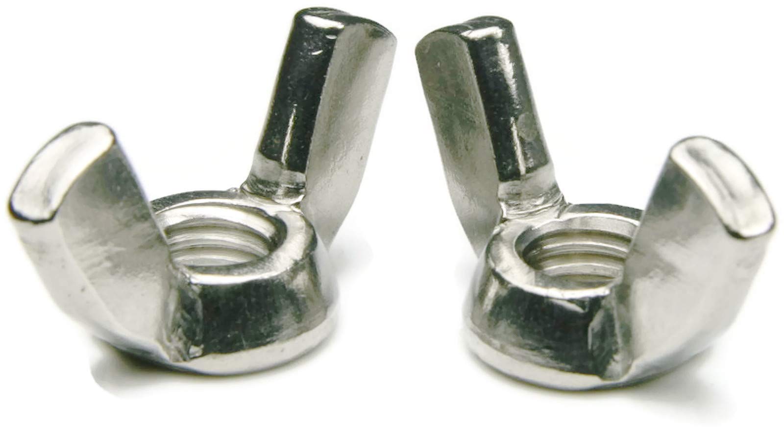 18-8 Stainless Steel Wing Nuts #12-24 (Pack of 25) - Corrosion Resistant Fasteners for DIY Projects, Furniture Assembly & Automotive Repairs