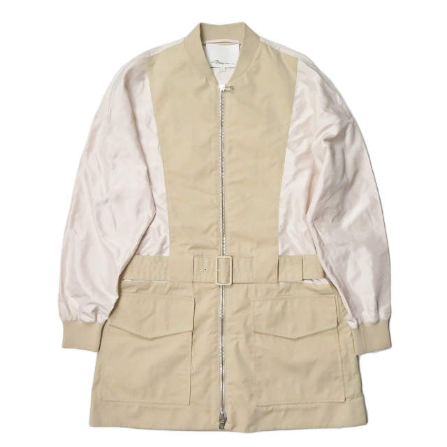 3.1 Phillip Lim Women's Silk Sleeve Belted Cotton-Nylon Blend Trench Coat | Elegant Outerwear for Work, Date Night & Special Occasions