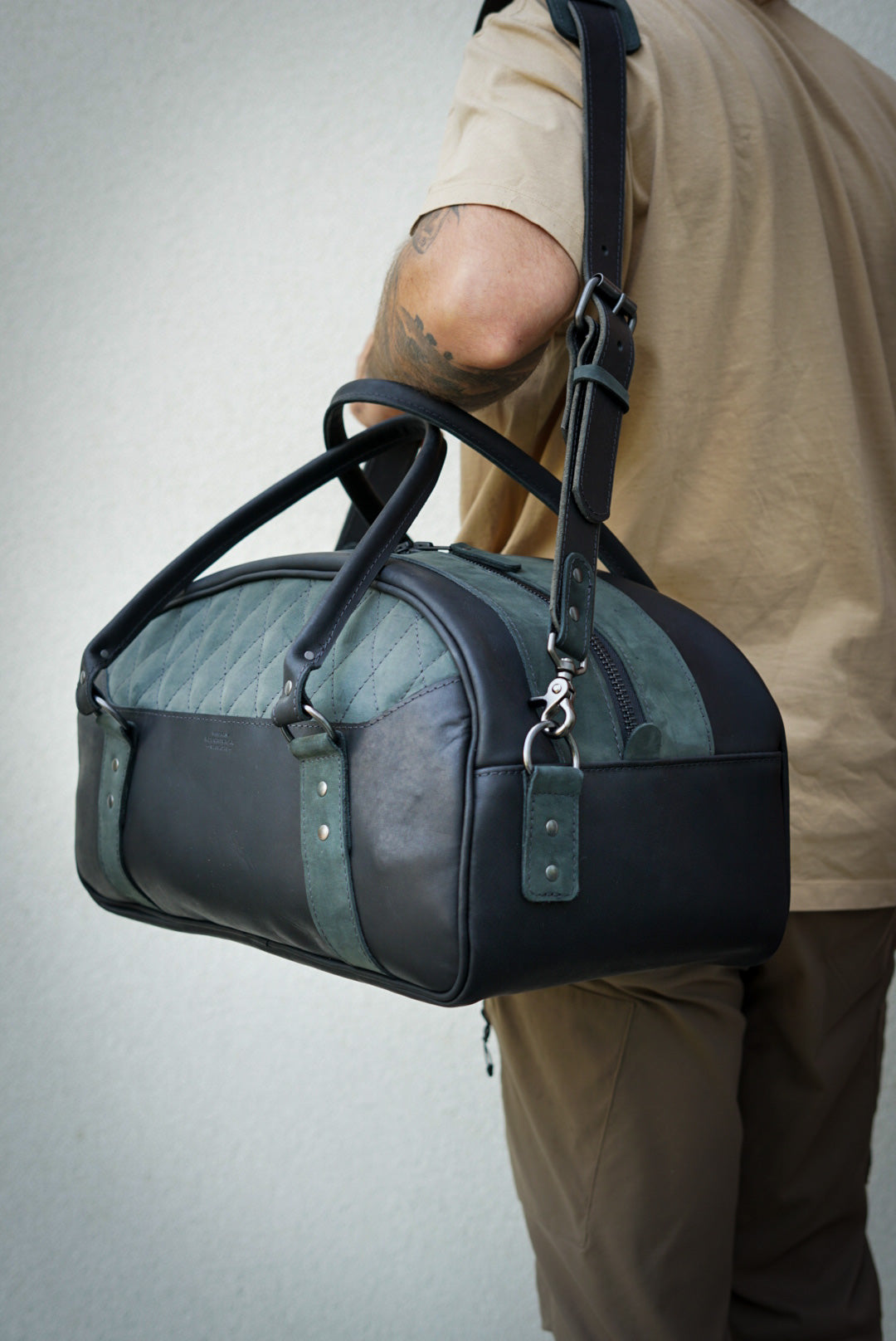 Ranch Hand Duffle Bag - Two Tone (Flat Black + Steel Grey) - Durable Travel Duffel for Gym, Work, and Outdoor Adventures