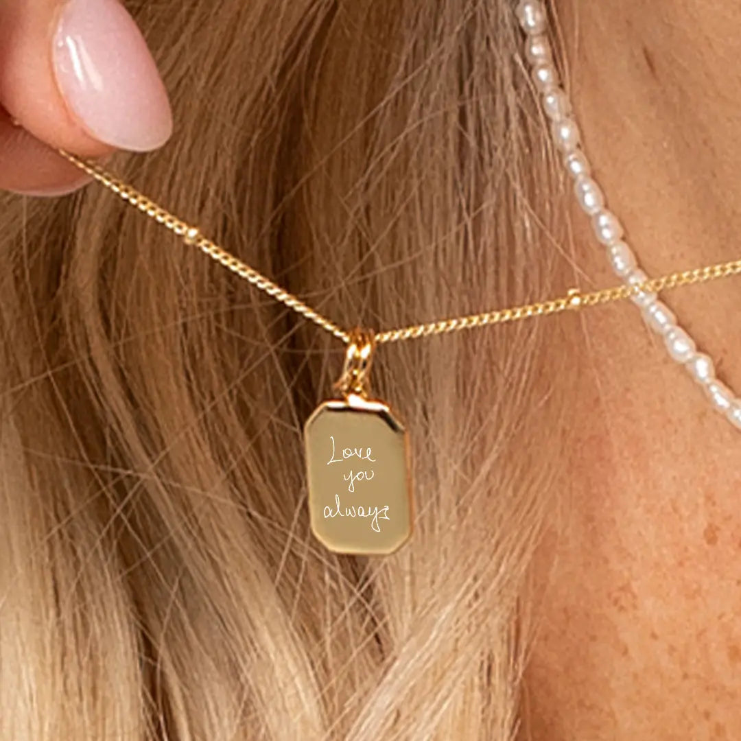 Elegant Amada Necklace for Women - Dainty Gold Plated Pendant Jewelry - Perfect for Date Nights & Special Occasions