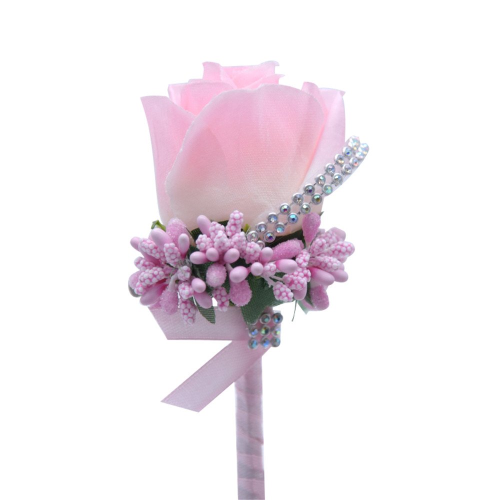 Elegant Rose Boutonniere for Groom & Groomsmen - Wedding, Prom, Party Corsage Flower Brooch - Perfect for Formal Events & Special Occasions