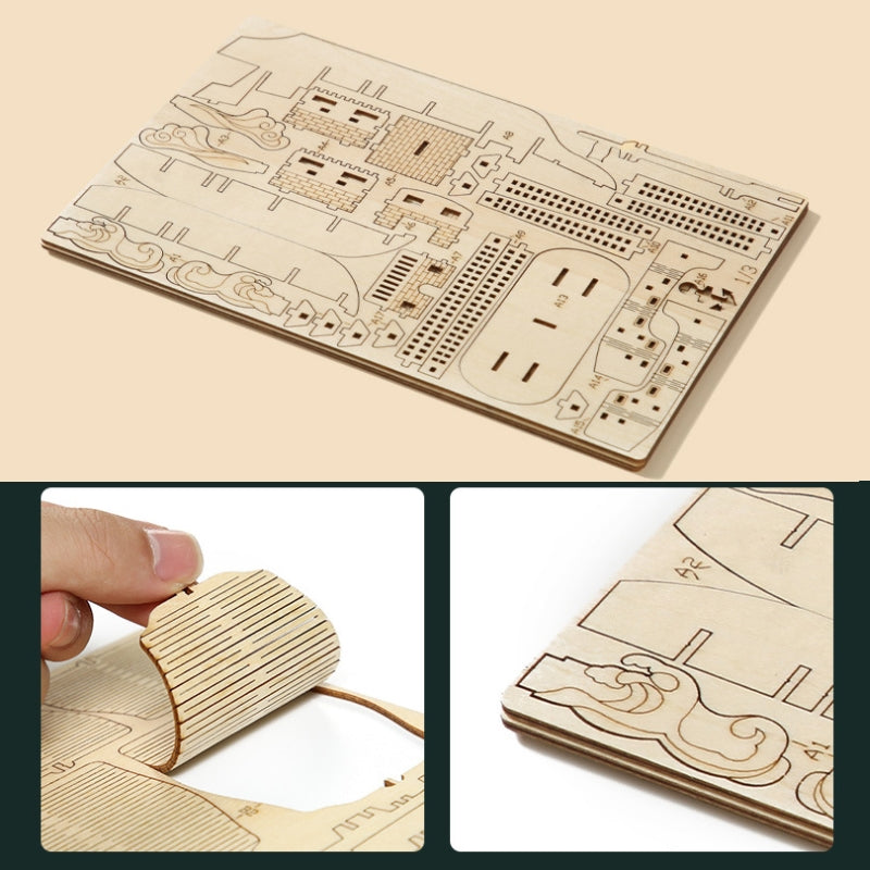 3D Wooden Ocean Sailboat Puzzle for Kids - LG807 - Creative Educational Toy for Home & Classroom Learning Activities