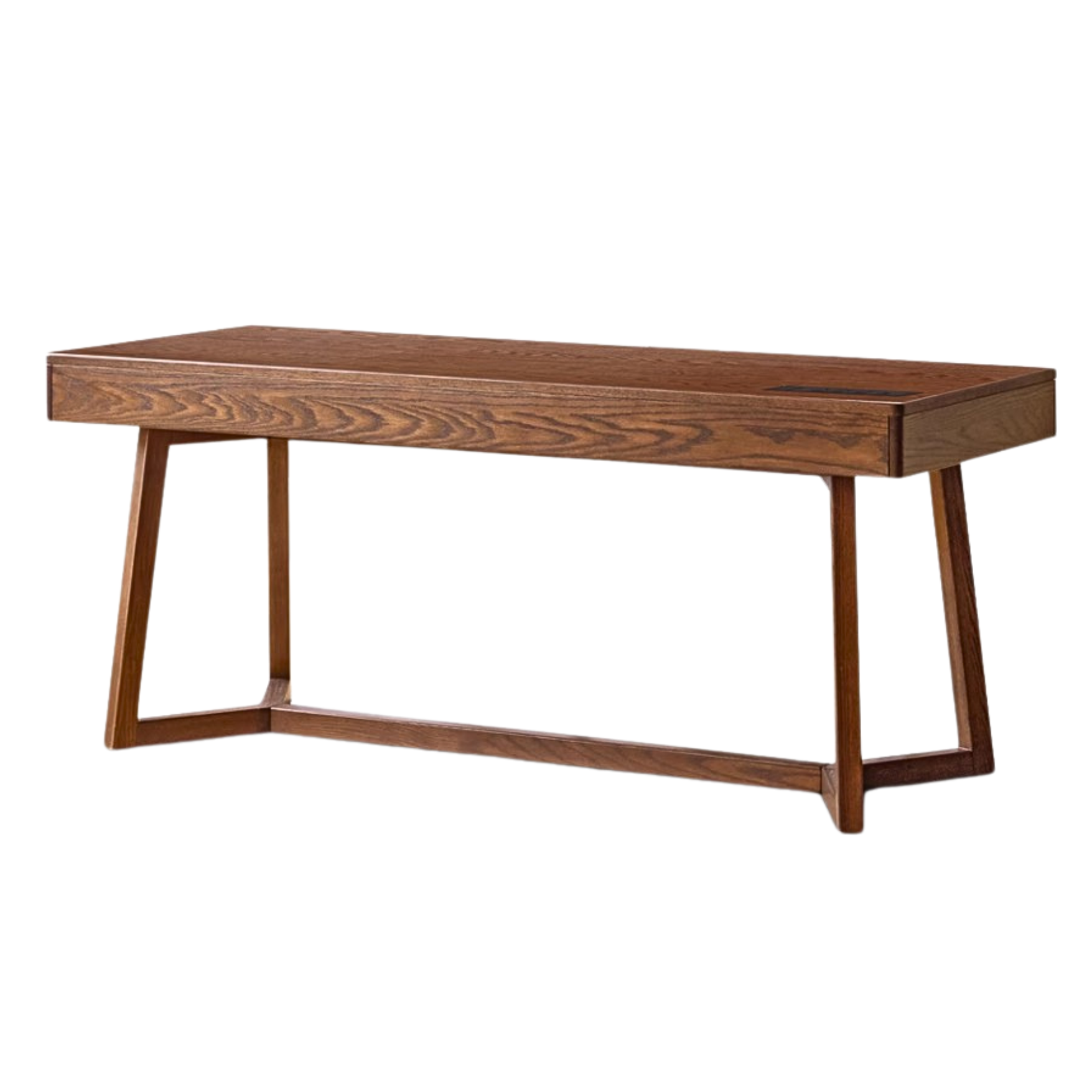 Premium Black Walnut & Oak Solid Wood Italian Modern Office Desk - Executive Home Office Furniture for Professionals & Remote Work
