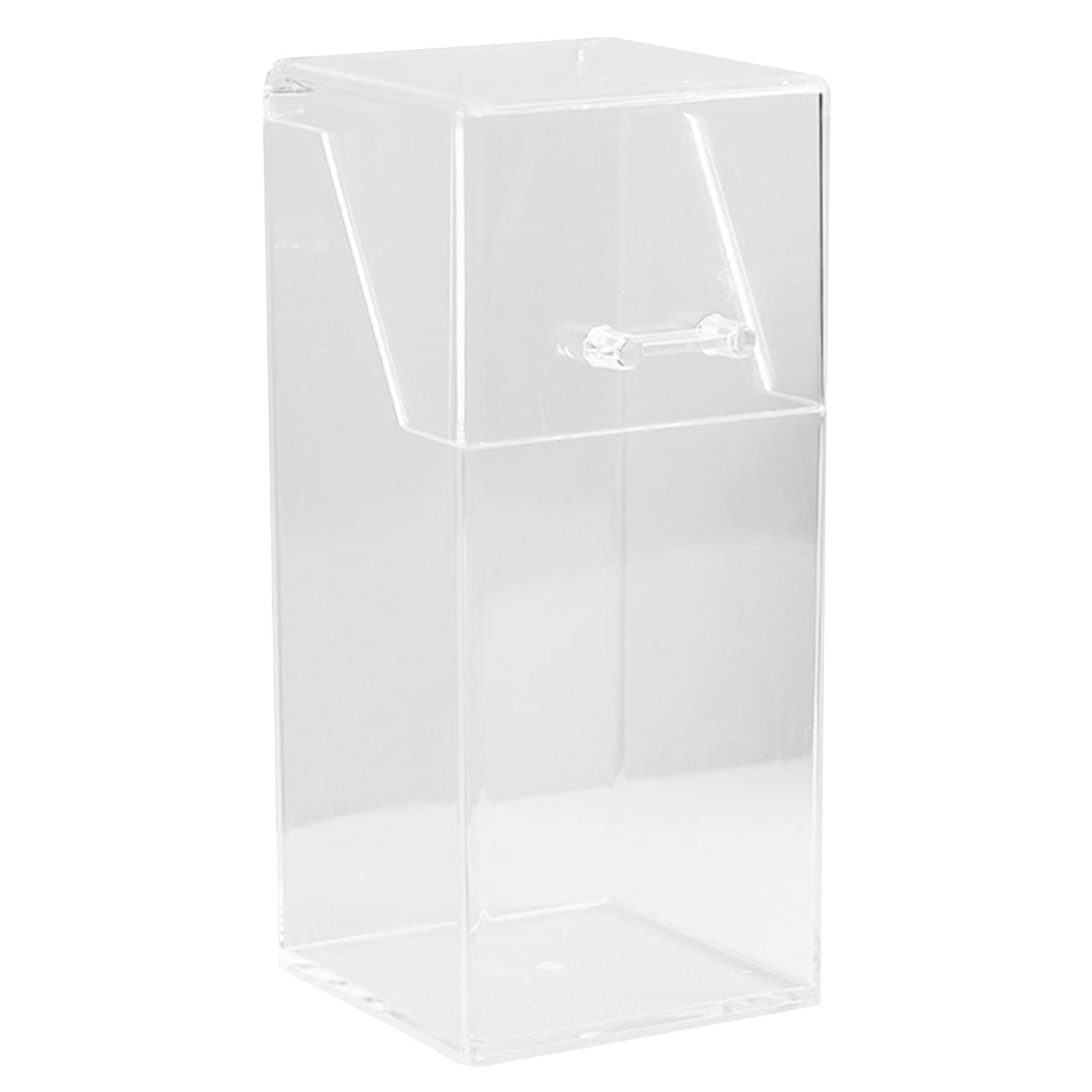 Clear Plastic Storage Box with Lid - Portable Makeup Organizer for Nails, Beauty & Cosmetics - Perfect for Dresser, Vanity & Bathroom Organization (Pack of 2)