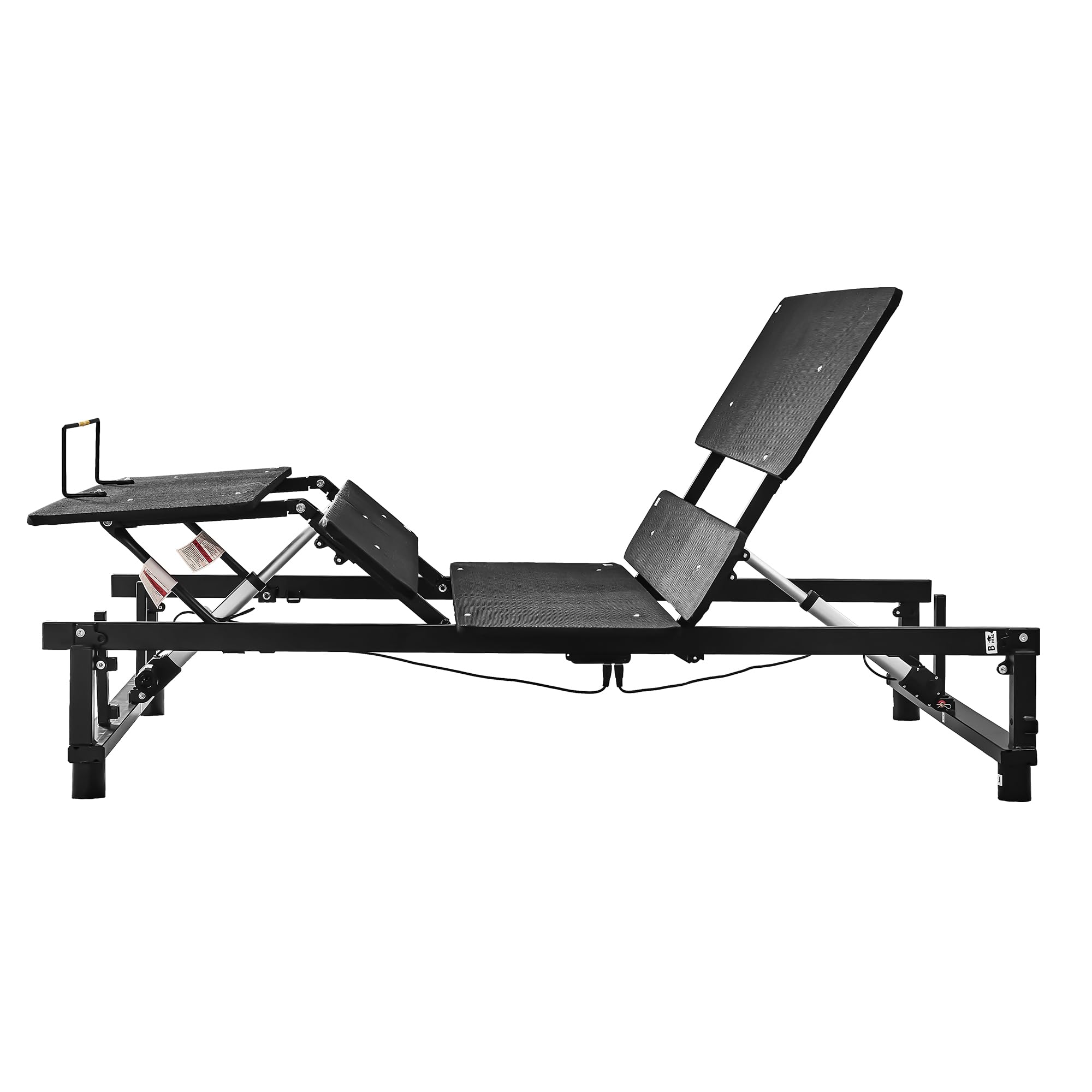 Electric Adjustable Bed Base Frame - Queen Size with Head & Foot Incline, Zero Gravity Position, Quiet Motor & Wireless Remote - Black | Perfect for Home, Office, and Relaxation Spaces