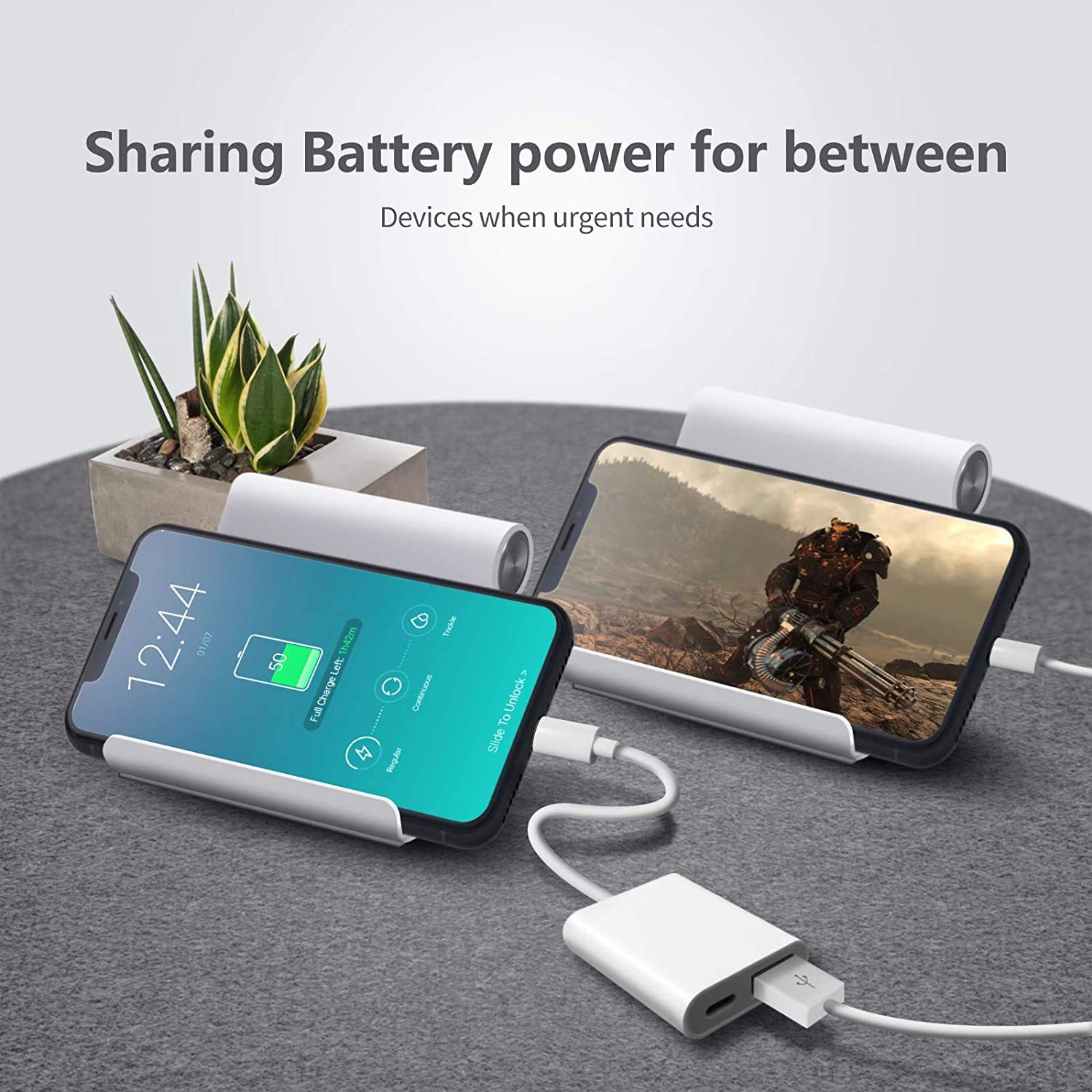 Lightning to USB 3.0 OTG Adapter for iPhone & iPad - Fast Charging USB Camera Connector - Transfer Photos, Connect Keyboards & External Devices - Perfect for Travel, Photography & Office Work