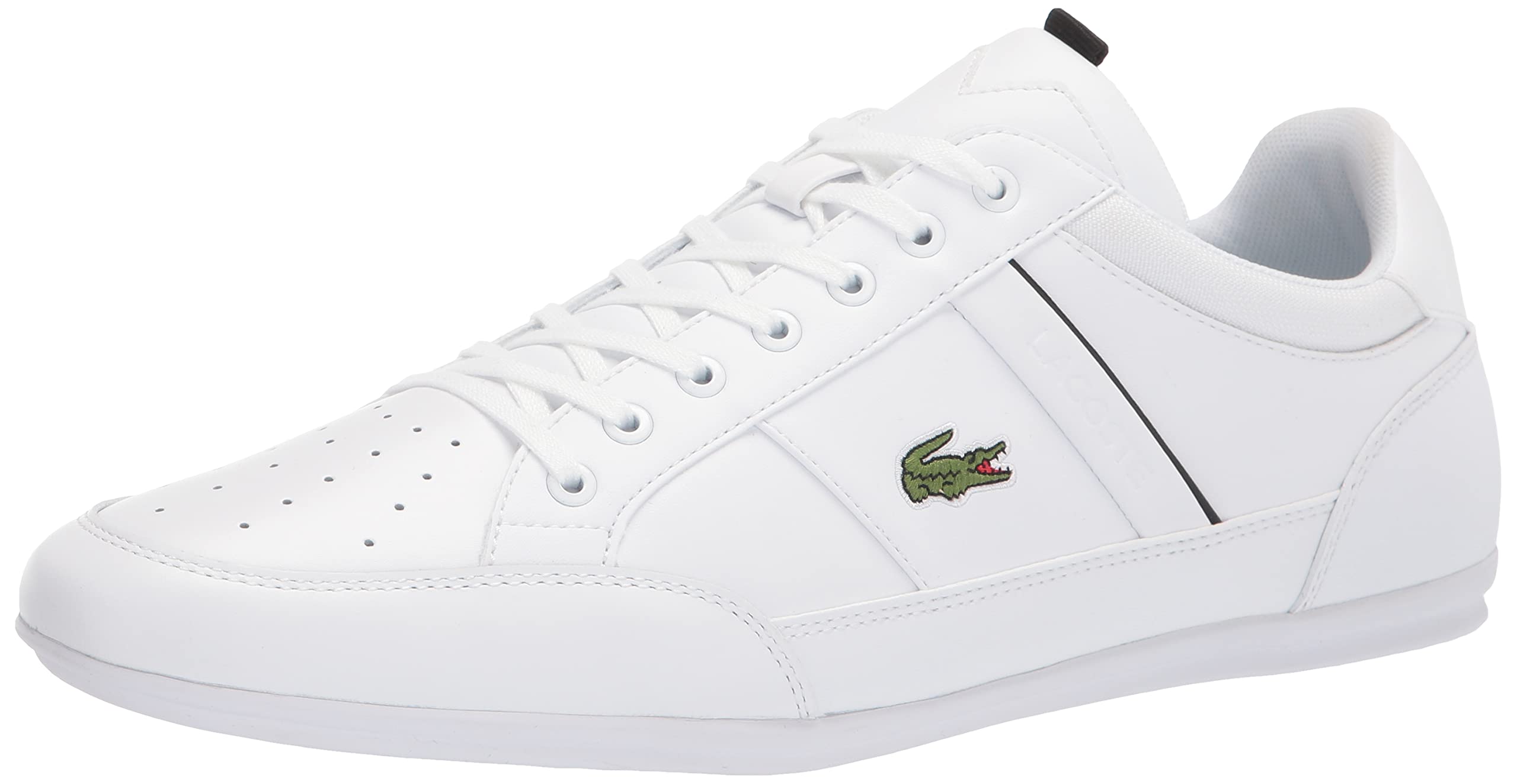 Lacoste Men's Chaymon Sneakers - Classic White Leather Casual Shoes for Men | Comfortable Walking & Fashion Sneakers for Everyday Wear, Work, and Travel