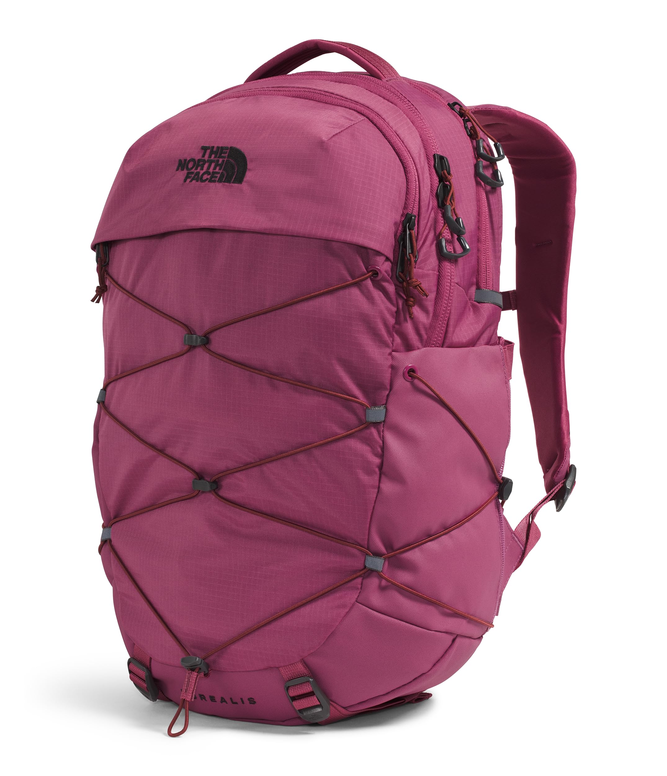 THE NORTH FACE Women's Borealis Commuter Laptop Backpack - Water-Resistant, Lightweight & Durable - Perfect for Work, School & Travel - Cyber Berry/Sumac Color