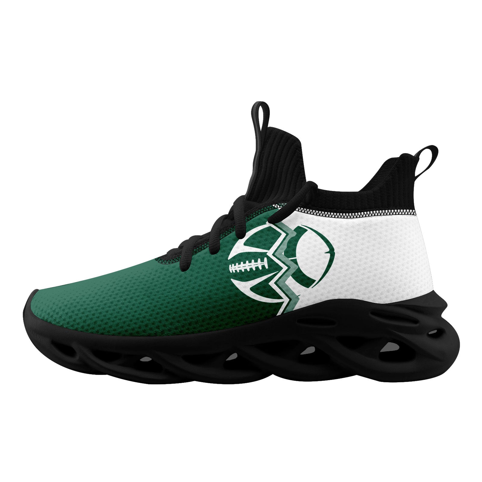 Custom Green & White New York MaxSoul Shoes and Hat Set - Personalized Combo for Men & Women - Perfect for Streetwear Fashion, Urban Outfits & Sneakerhead Collections