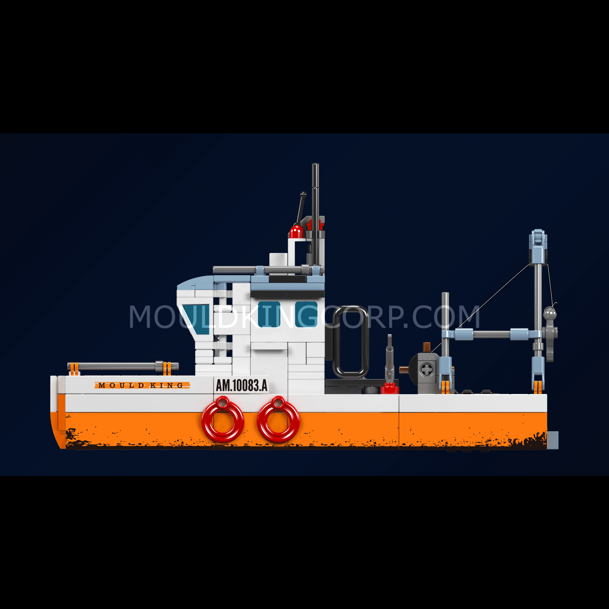 Mould King 10083 Fishing Boat Building Set - 420 Piece Model Ship Kit for Adults & Kids | Creative STEM Toy for Collectors, Birthday Gifts & Home Decoration | Perfect for Ocean-Themed Play & Display