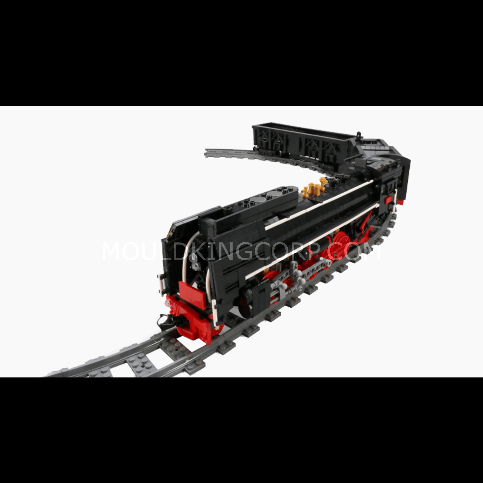 MOULD KING 12003 QJ Steam Locomotive Building Blocks Set - 1,511 Pieces Model Train Kit for Adults & Kids | Perfect for Train Enthusiasts, STEM Education & Collectors | Great Gift for Birthday, Christmas & DIY Projects