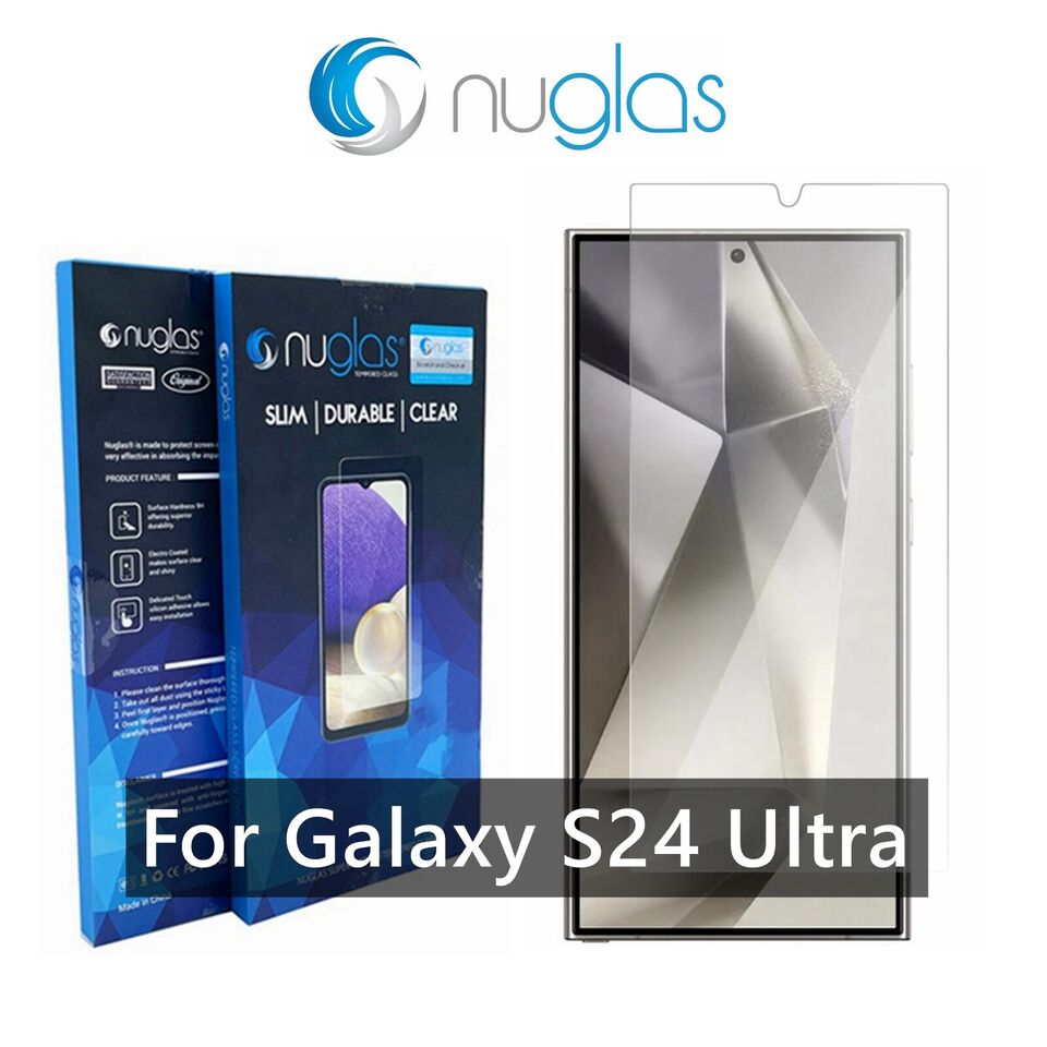 Premium Tempered Glass Screen Protector for Samsung Galaxy S24 Ultra/S25 Ultra - 9H Hardness, HD Clear, Anti-Scratch, Bubble-Free - Perfect for Work, Gaming & Daily Protection