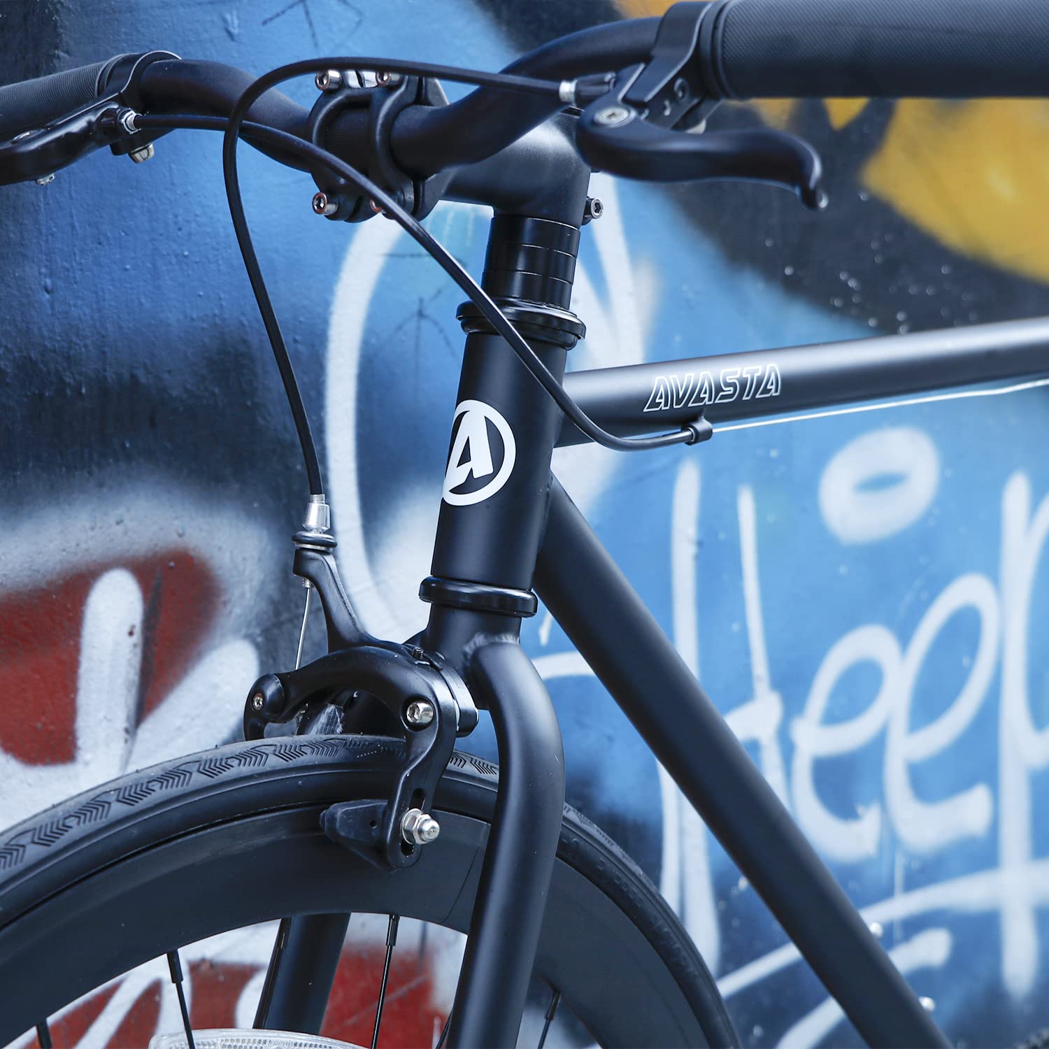 AVASTA Single-Speed Fixie Bike - Urban Commuter Fixed Gear Bicycle with Flip Flop Hub | Multiple Color Options | Perfect for City Riding, Campus Commuting & Fitness Cycling