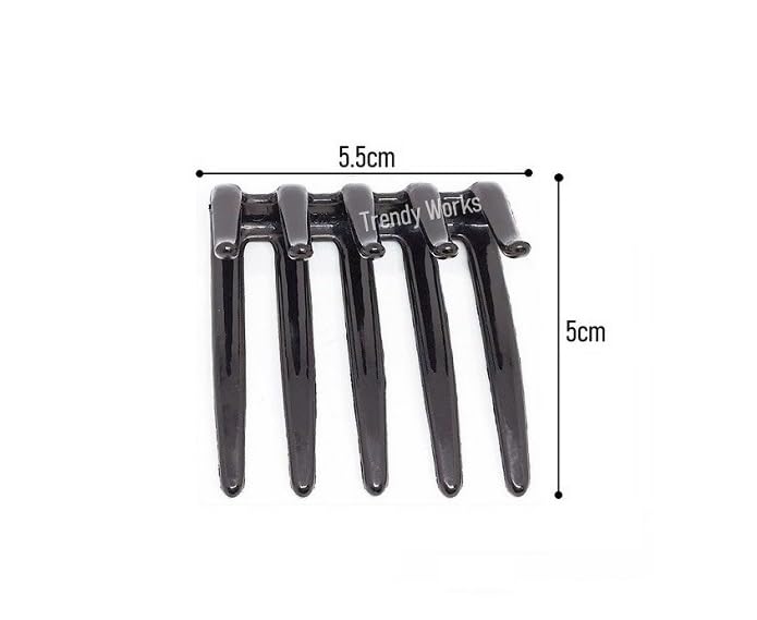 Trendy 3-Piece Juda Hair Comb Clip Set - Interlocking Bun & Ponytail Hair Pins for Women & Girls (Black) | Perfect for Updos, Braids, Weddings & Everyday Hairstyles