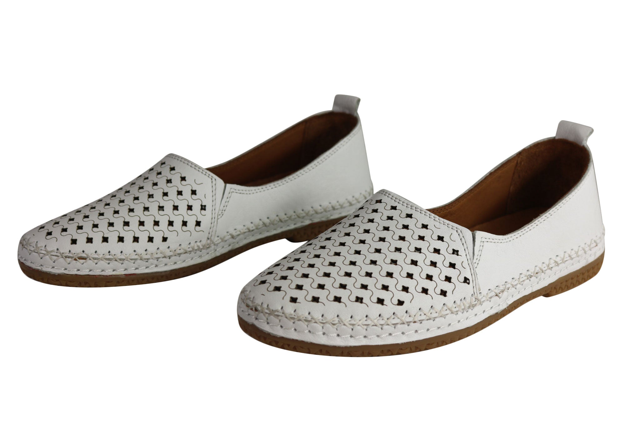 Orizonte Joy Women's Comfortable Soft Leather Flat Shoes - European Style Loafers for Casual Wear, Office & Walking