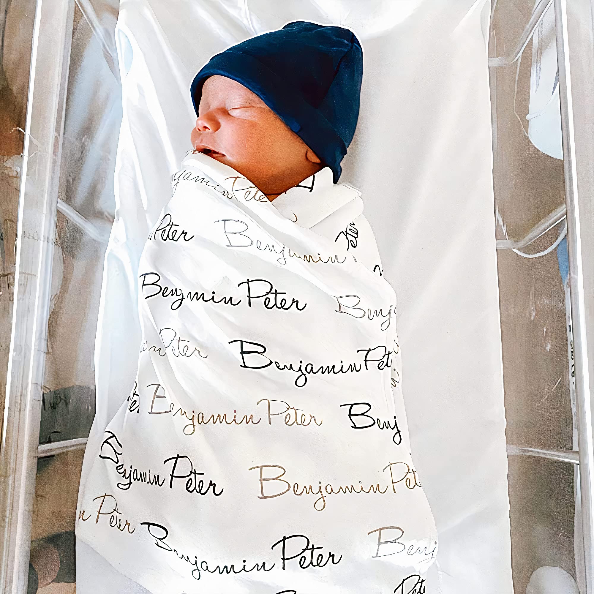 Personalized Baby Blanket with Name - Custom Newborn Gift for Girls & Boys - Perfect for Birthdays & Christmas