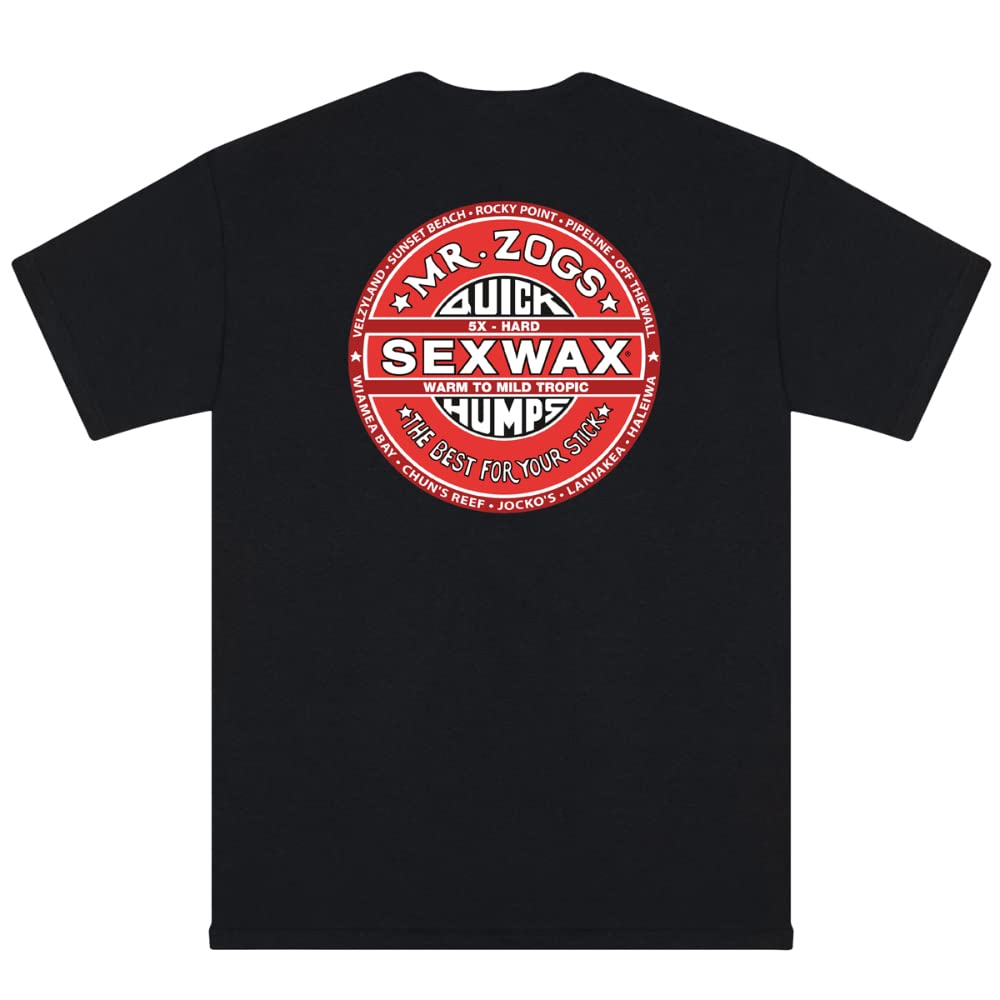 Sex Wax Men's Short Sleeve Hawaiian Surf T-Shirt | Comfortable Casual Wear for Beach, Surfing & Summer Outfits