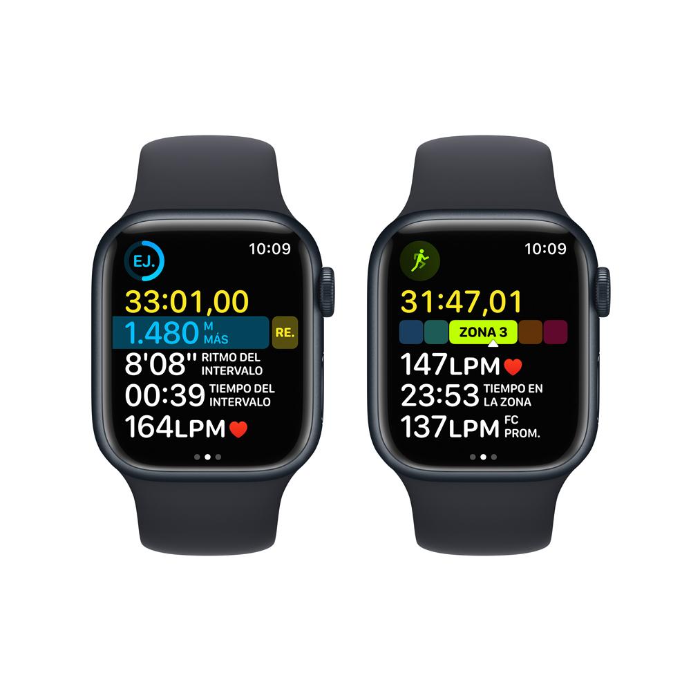Apple Watch Series 8 (GPS) 41mm Midnight Aluminum Case with Midnight Sport Band - Perfect for Fitness Tracking, Workouts & Everyday Wear