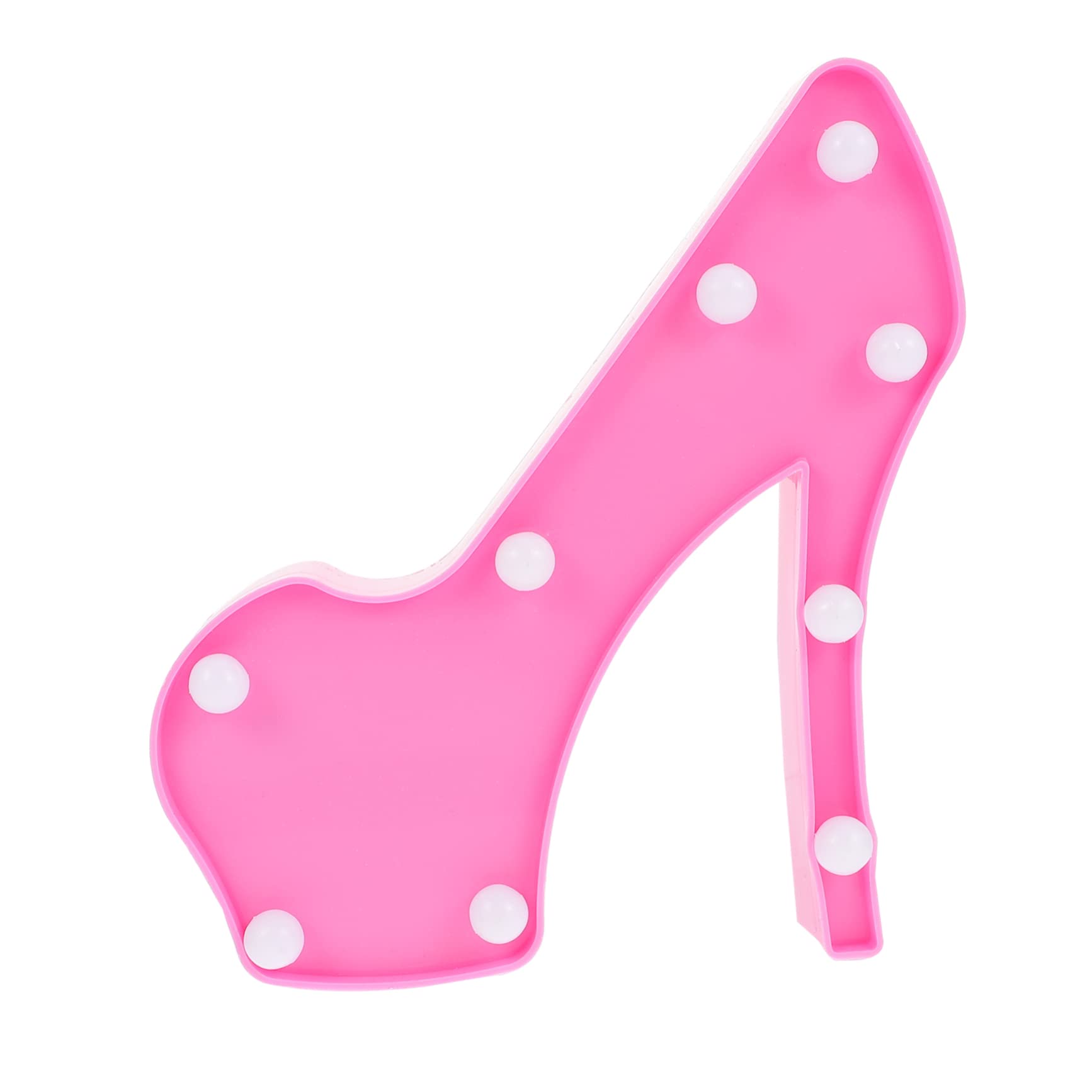 Angoily Unique High Heel Shaped LED Night Lamp - Romantic Bedroom Decor, Terrace & Garden Lighting, Festival Decoration - Safe & Durable Material for Women's Gift & Home Ambiance
