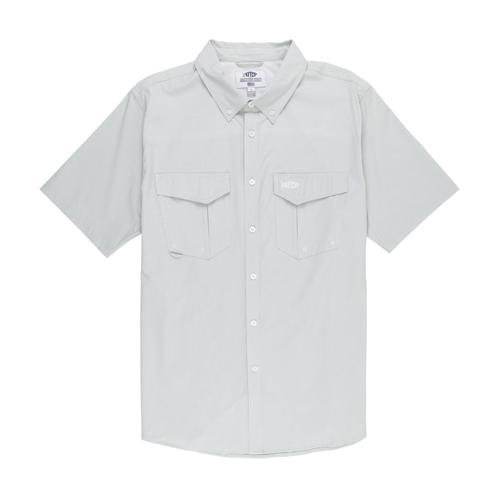 Aftco Apex Stretch SS Button Down Shirt for Men - Quick-Dry Fishing & Outdoor Performance Shirt - Perfect for Boating, Hiking, and Casual Wear