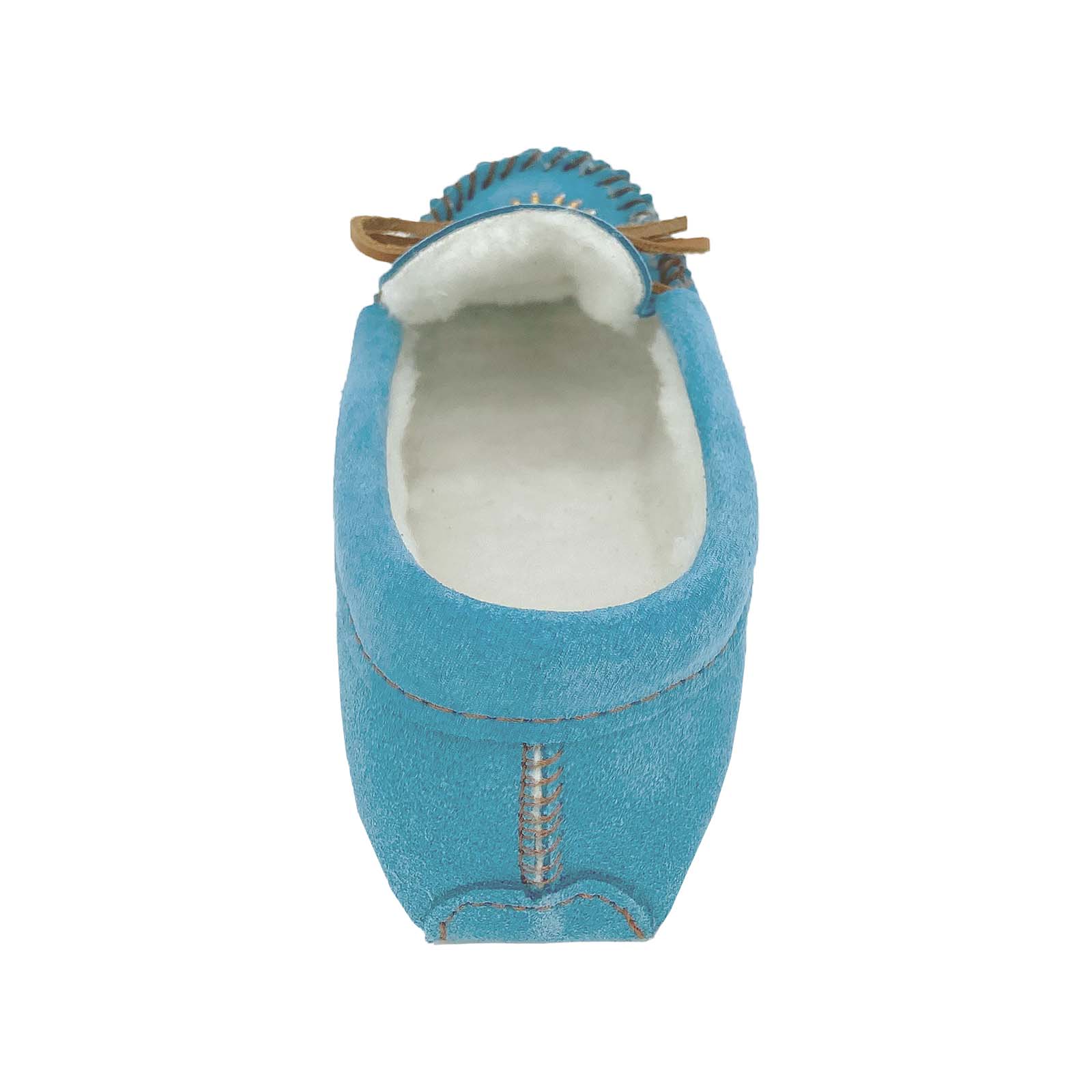 Women's Soft Sole Beaded Fleece Lined Suede Moccasins - Cozy Indoor/Outdoor House Slippers for Winter Comfort & Warmth - Perfect for Home, Lounge & Cold Weather Wear