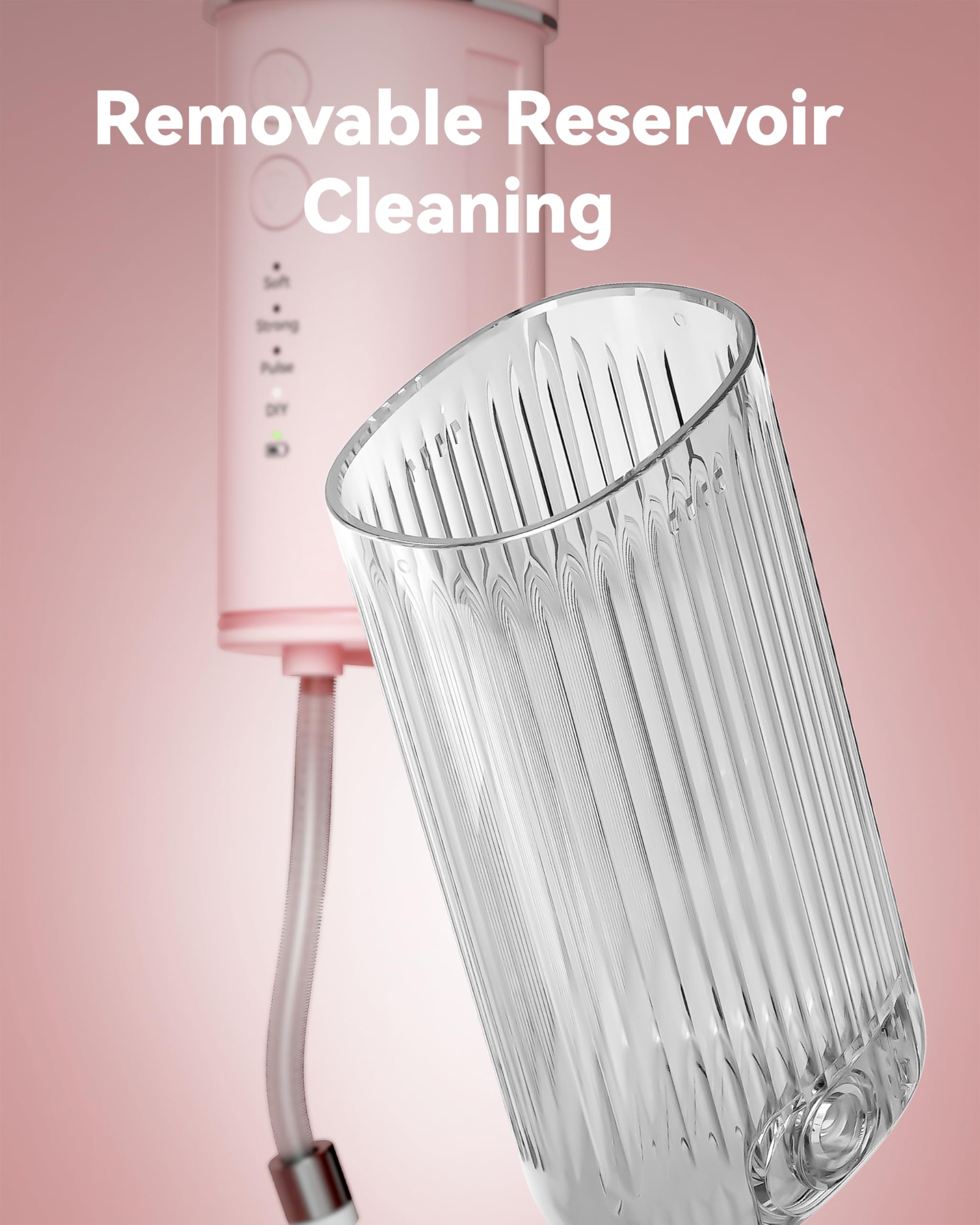 Portable Mini Water Dental Flosser - Teeth Cleaning Pick with Telescopic Water Tank, 4 Modes & Waterproof Design - Perfect for Braces, Bridges, Home & Travel Use - Ideal for Daily Oral Hygiene, Camping, and On-the-Go Dental Care