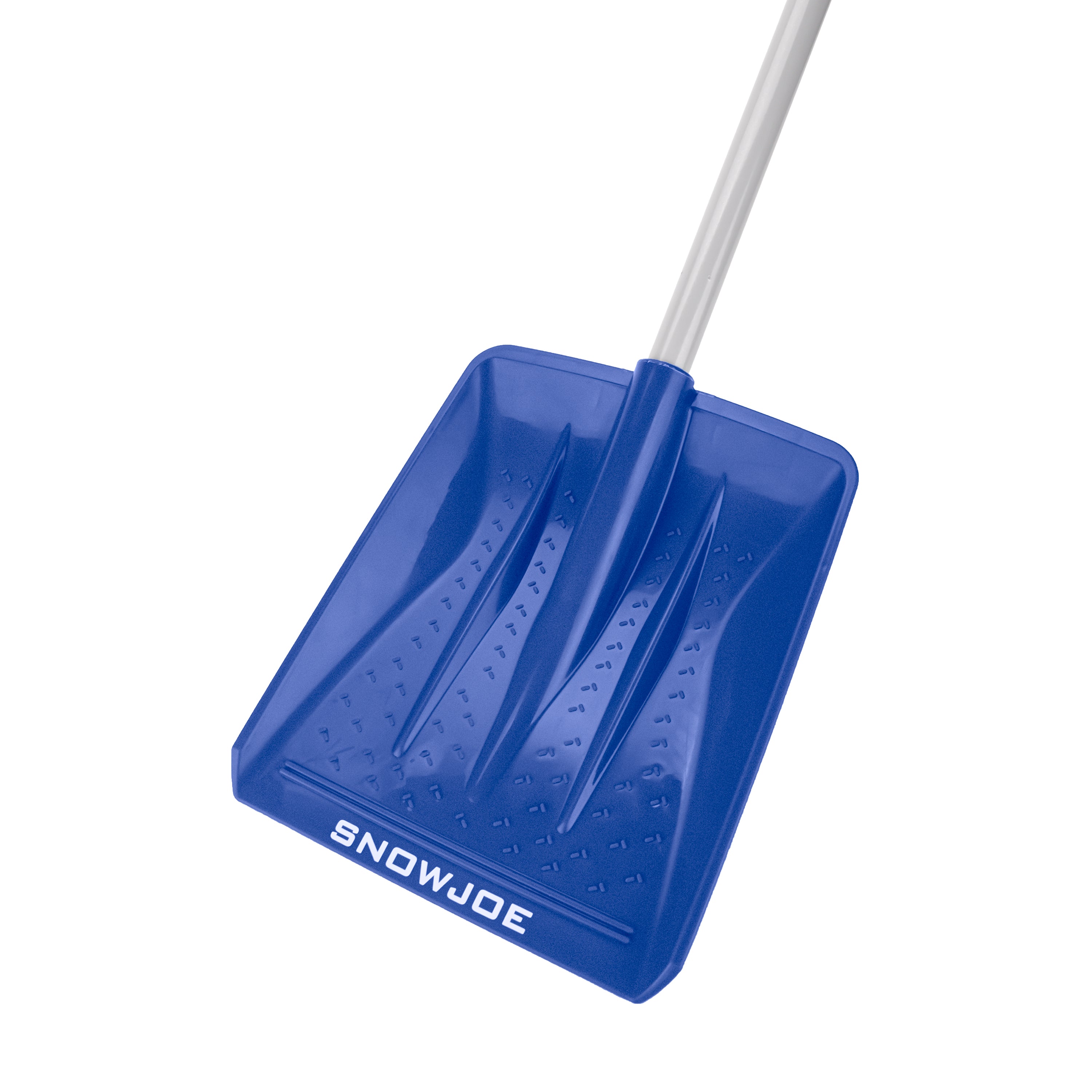 Snow Joe SJBLZD 4-in-1 Multi-Purpose Auto Snow Tool Kit with Storage Bag | Snow Broom, Ice Scraper, Brush & Shovel Combo (Blue) | Perfect for Winter Car Cleaning & Driveway Snow Removal