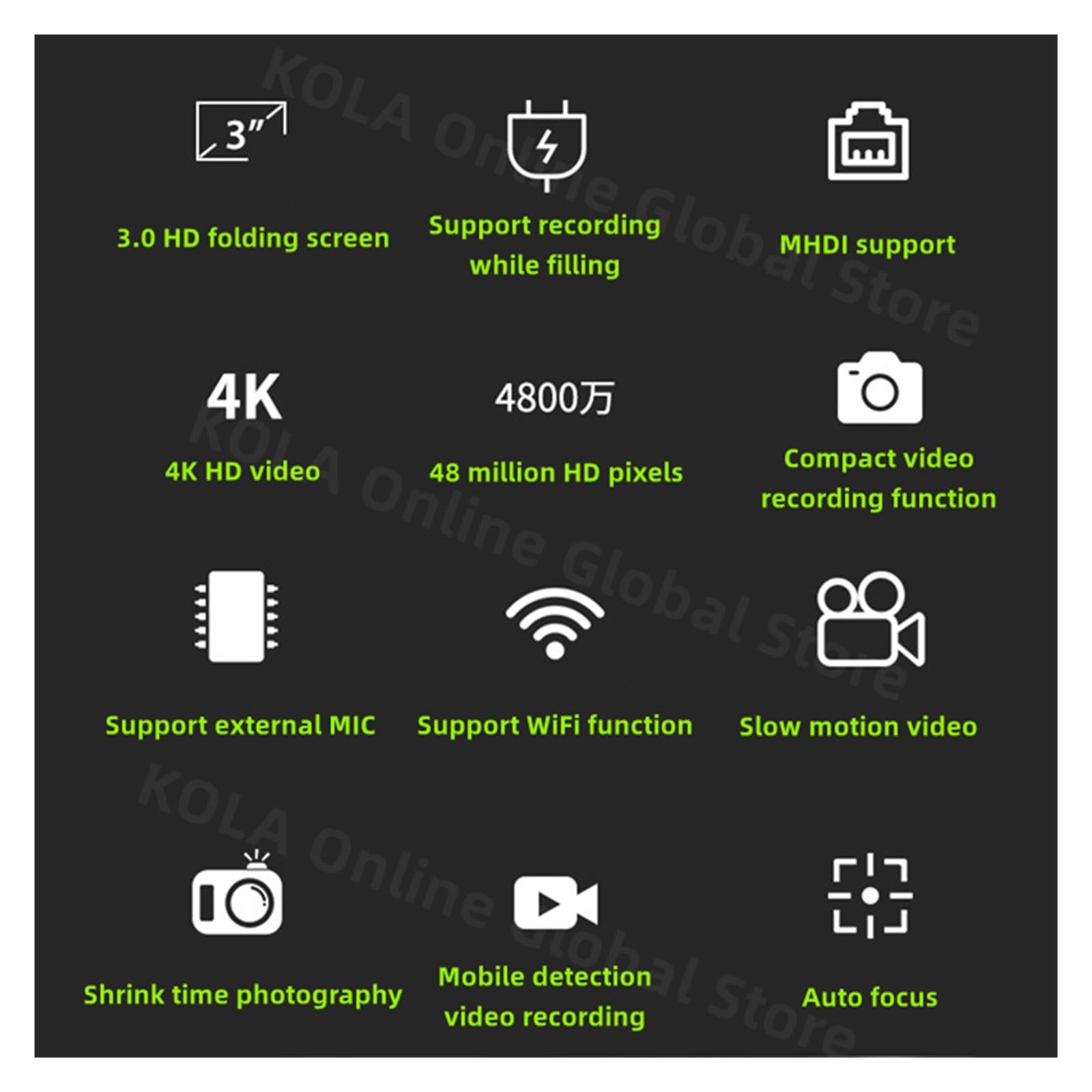 48MP Digital Camera with 3.0