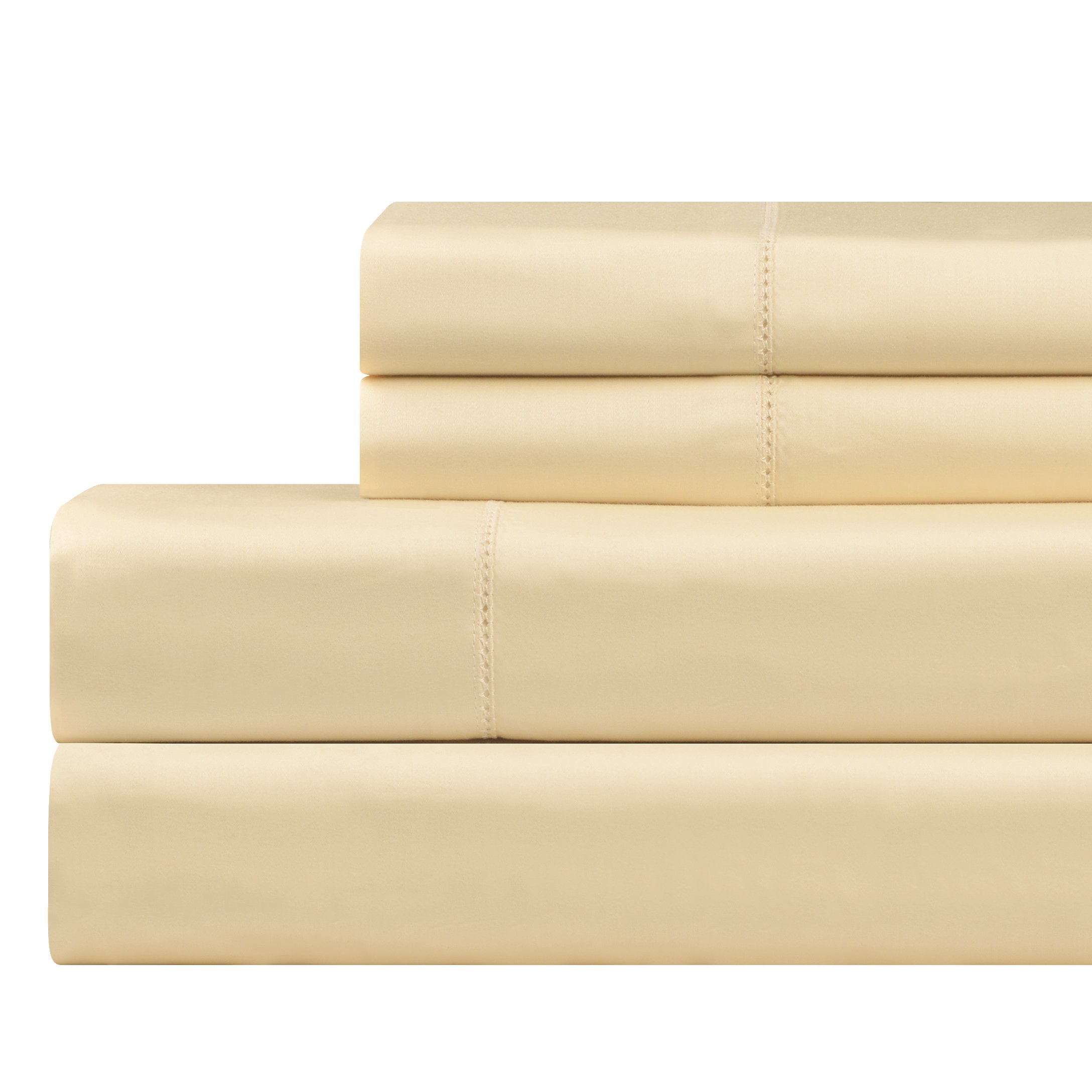 Premium Celeste Home 610 Thread Count Pillowcase Set - Standard Size, Soft Cream Color - Luxury Bedding for Hotels, Guest Rooms & Master Bedrooms
