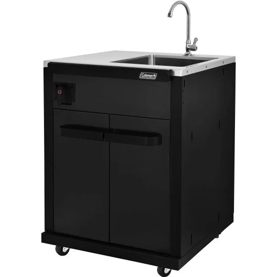 Coleman Revolution Sink Unit With Tap Matte Black REVSIMA - Portable Camping Sink for Outdoor Adventures, RV Trips & Emergency Preparedness