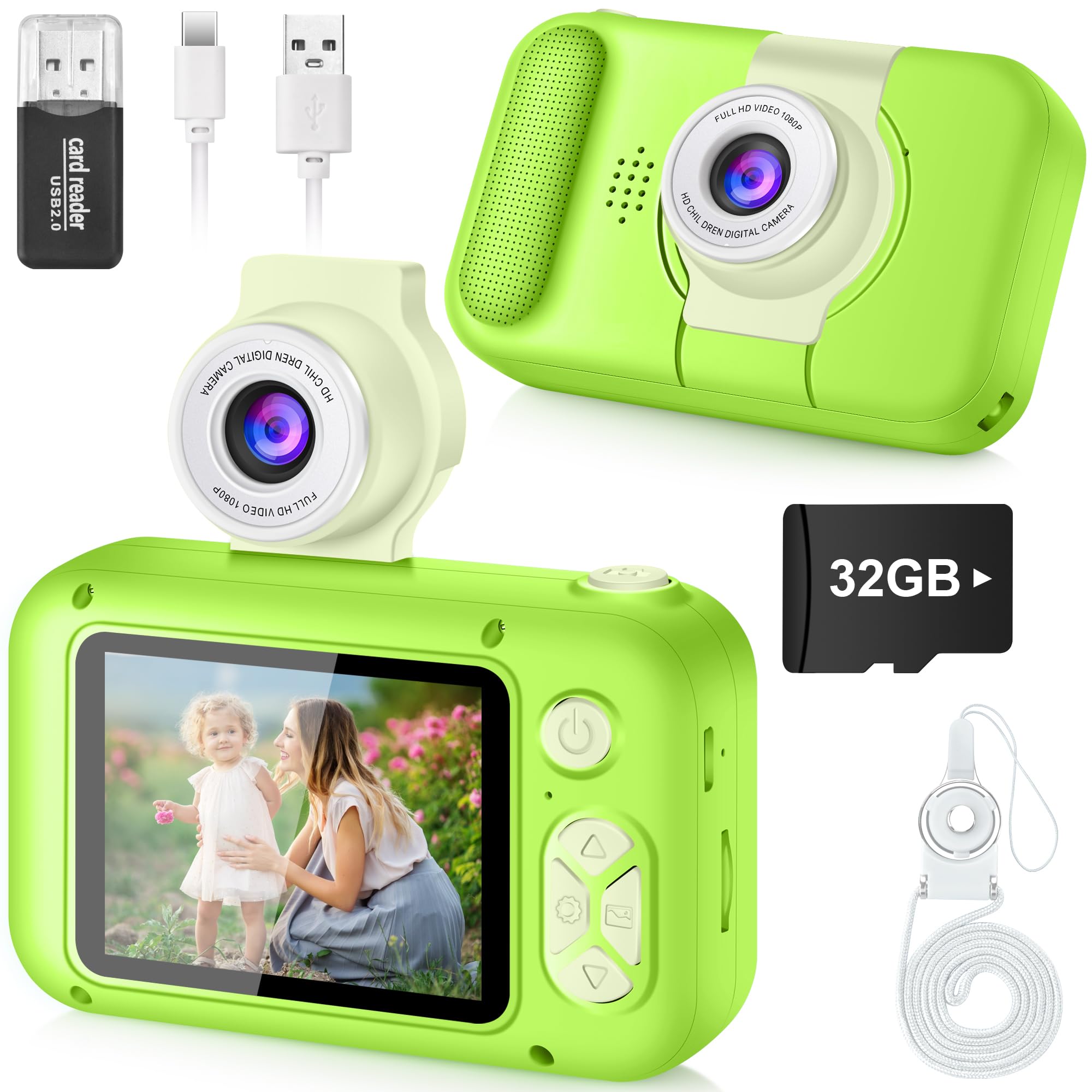 ARNSSIEN Kids Digital Camera with 2.4